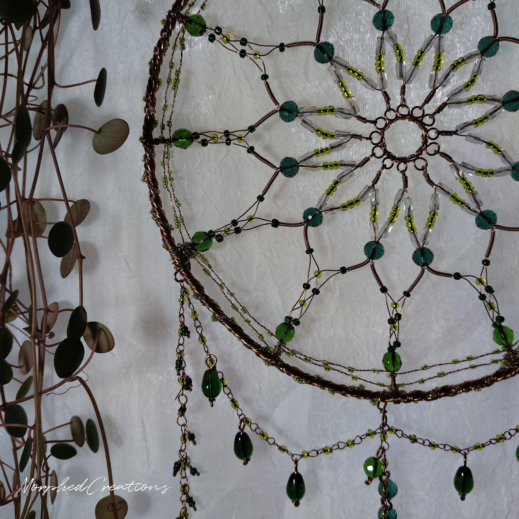 Large dream catcher styled sun catcher