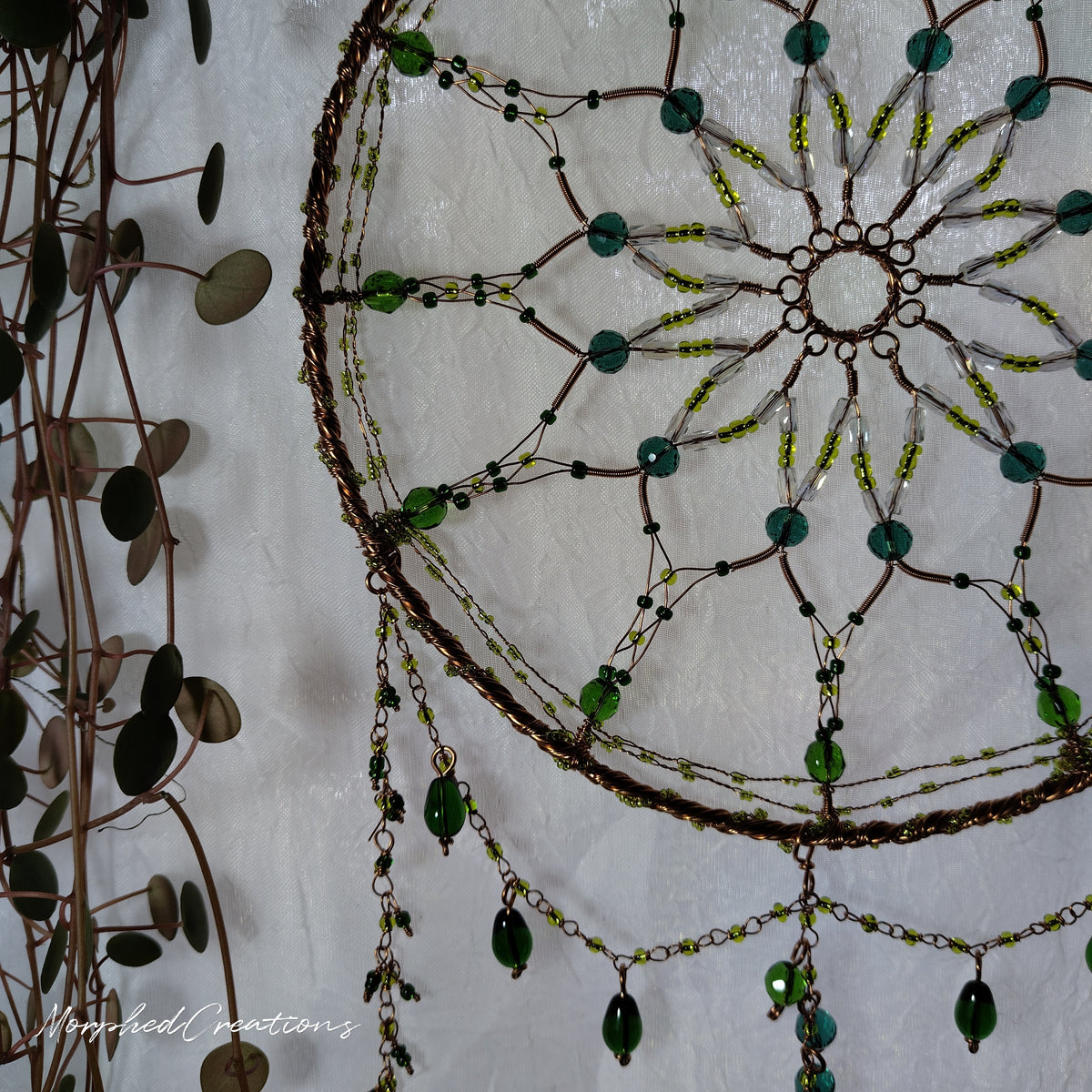 Large dream catcher styled sun catcher