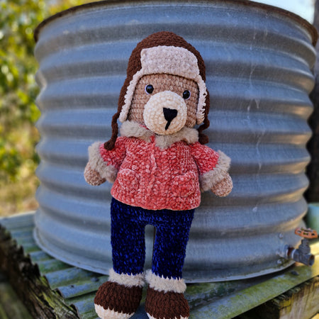 Meet Barnaby the Large Alaskan Crochet Bear