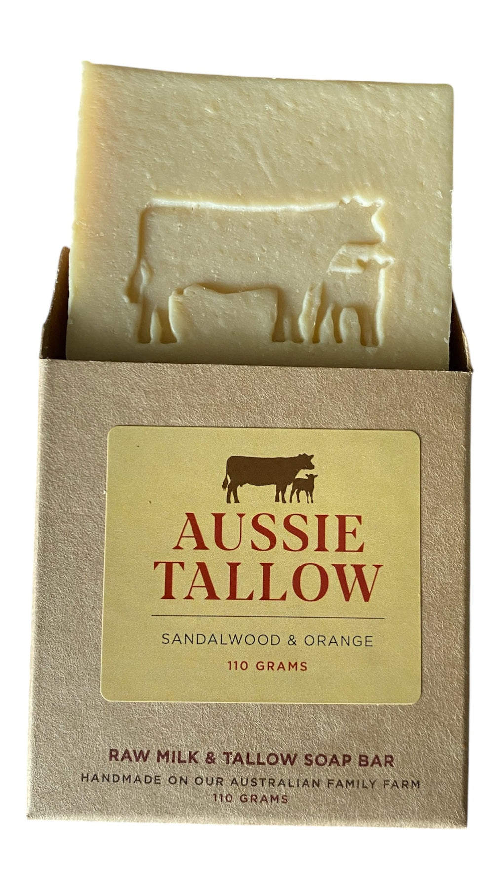 RAW MILK + TALLOW Soap Bar, Raw Cow Milk, Grass Fed Tallow, Old Fashioned