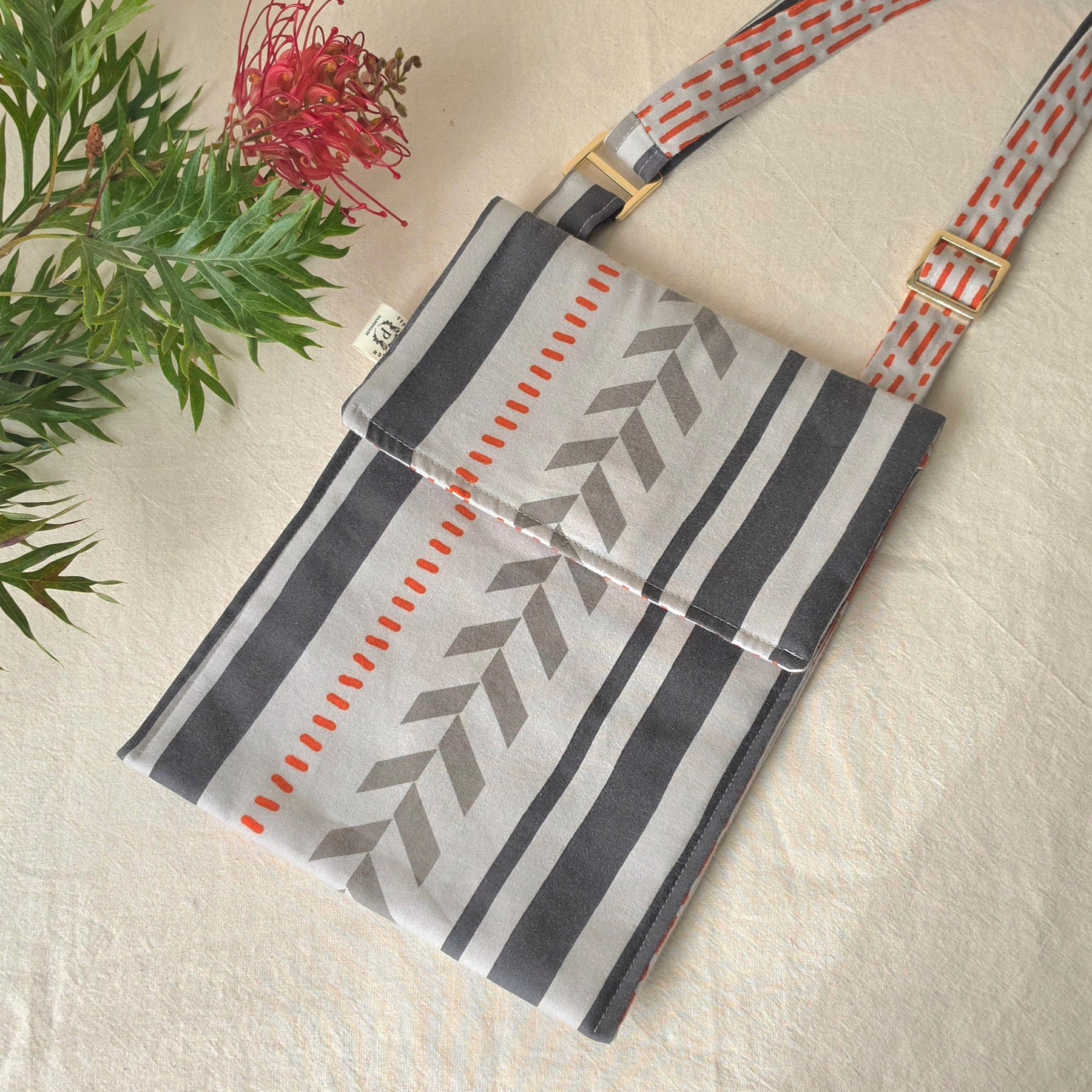Upcycled Pillow Case Messenger Bag