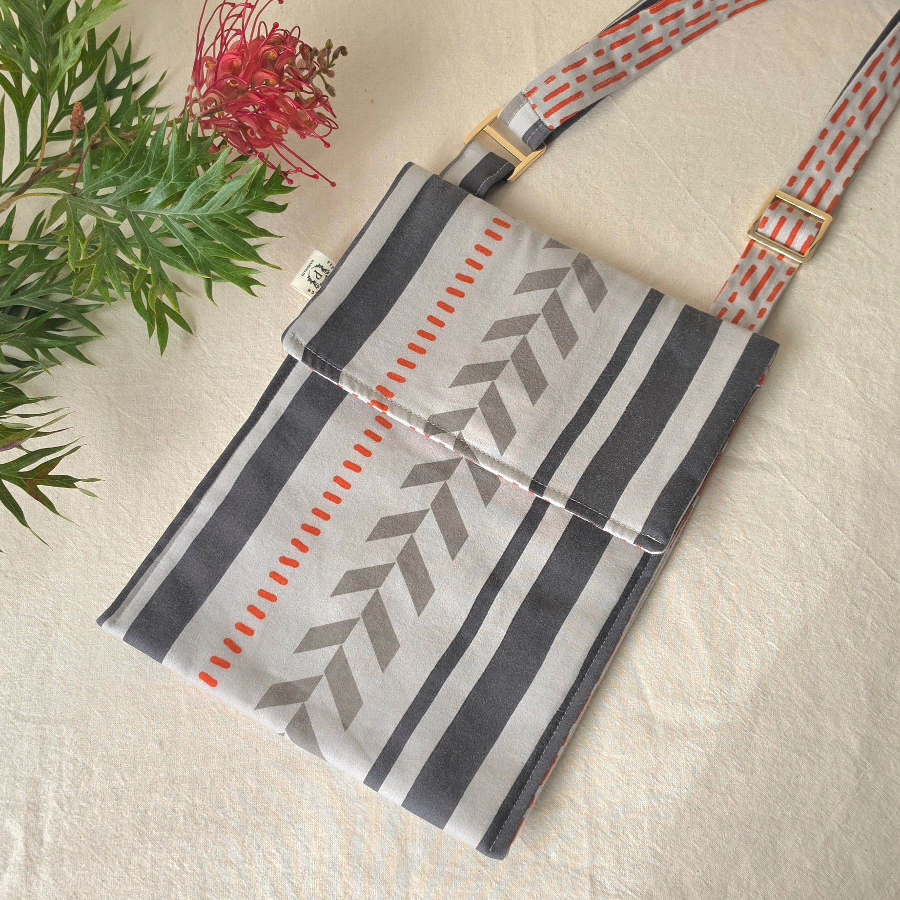 Upcycled Pillow Case Messenger Bag