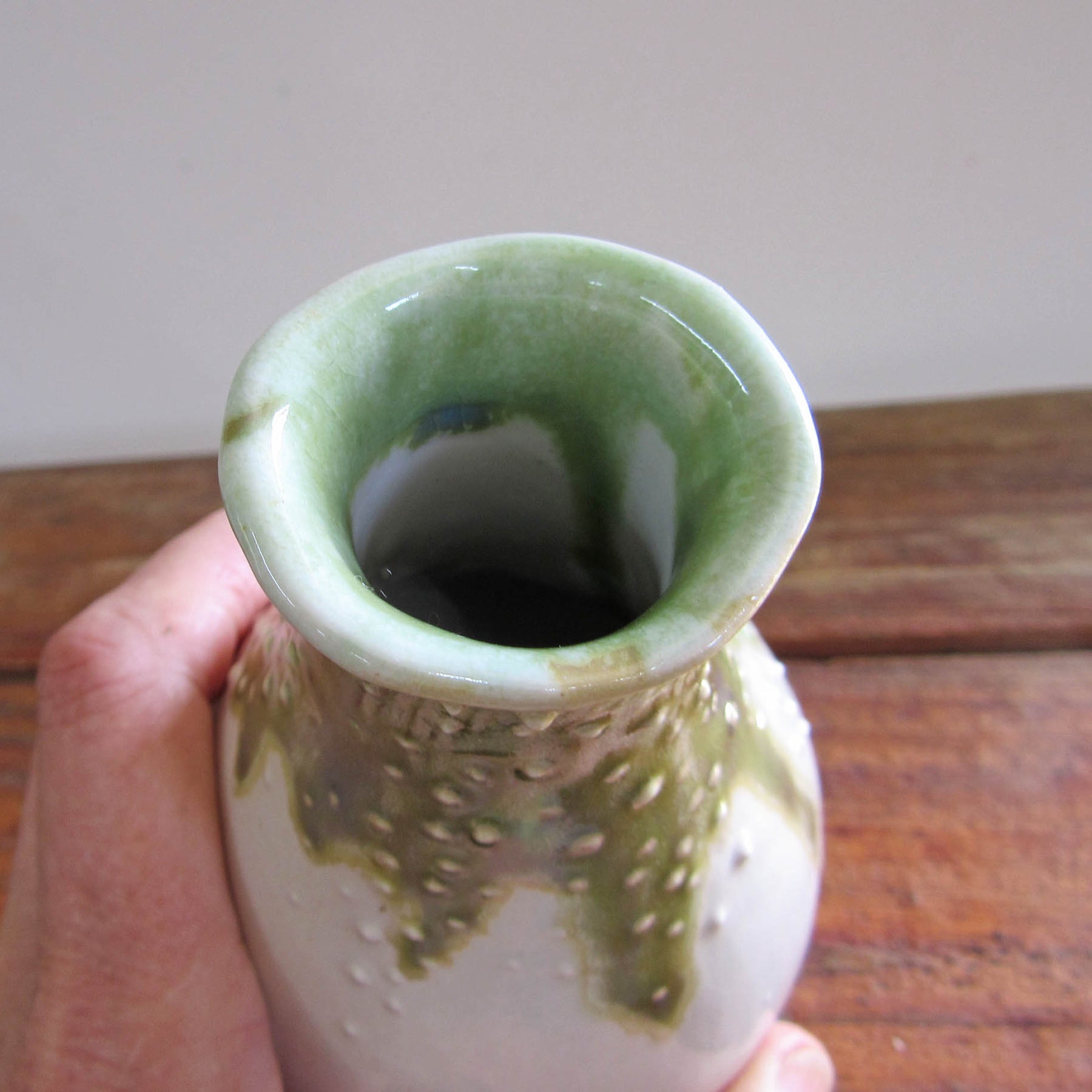 White Bud Vase - Handmade Posy Vase - Elegance