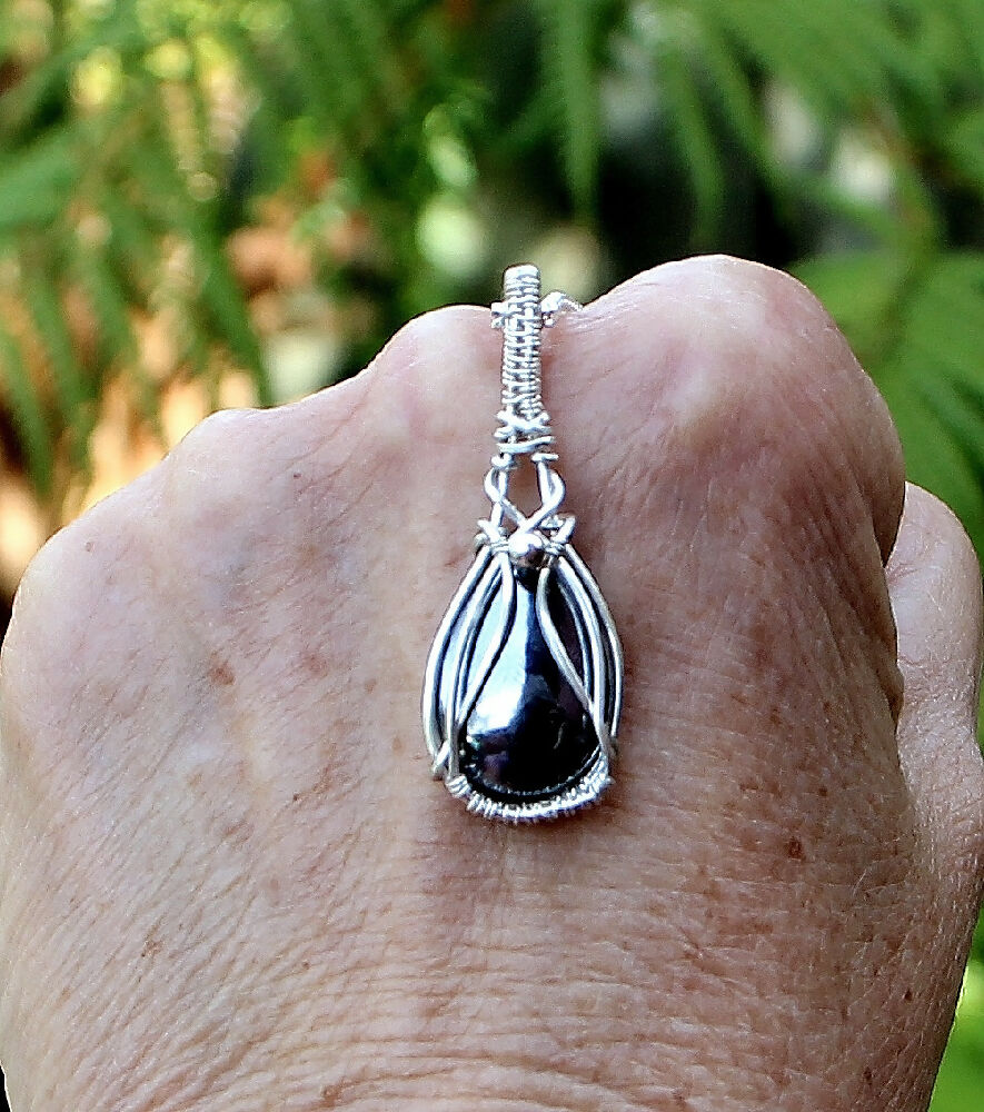Elite Shungite in Sterling Silver with SS chain