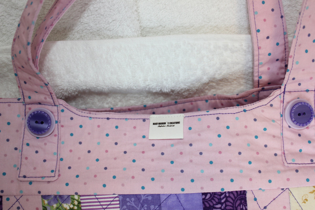 ALL THE LAVENDERS TOTE BAG - DIAMOND QUILTED