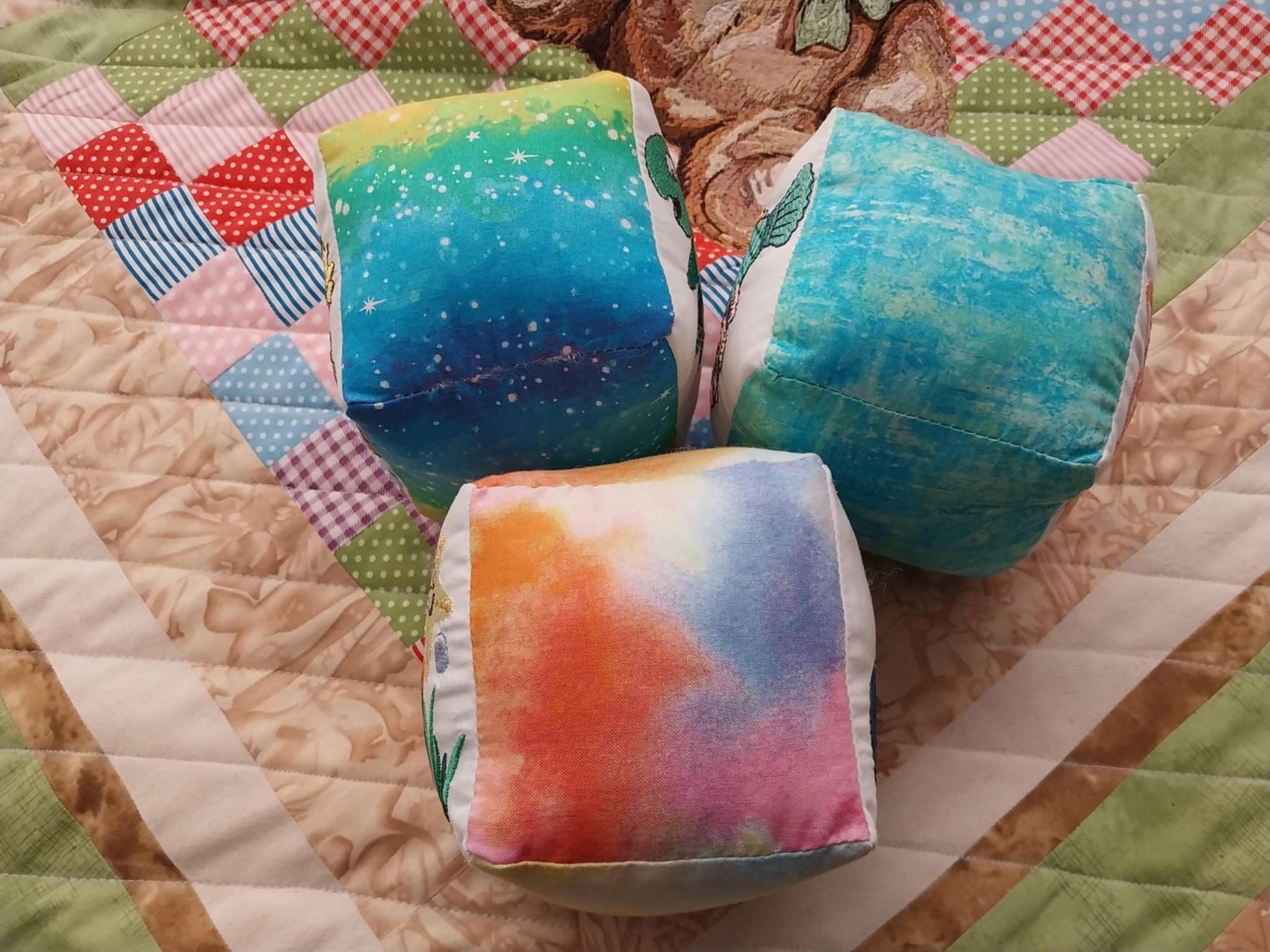 "Sea Creatures" Soft Baby Blocks