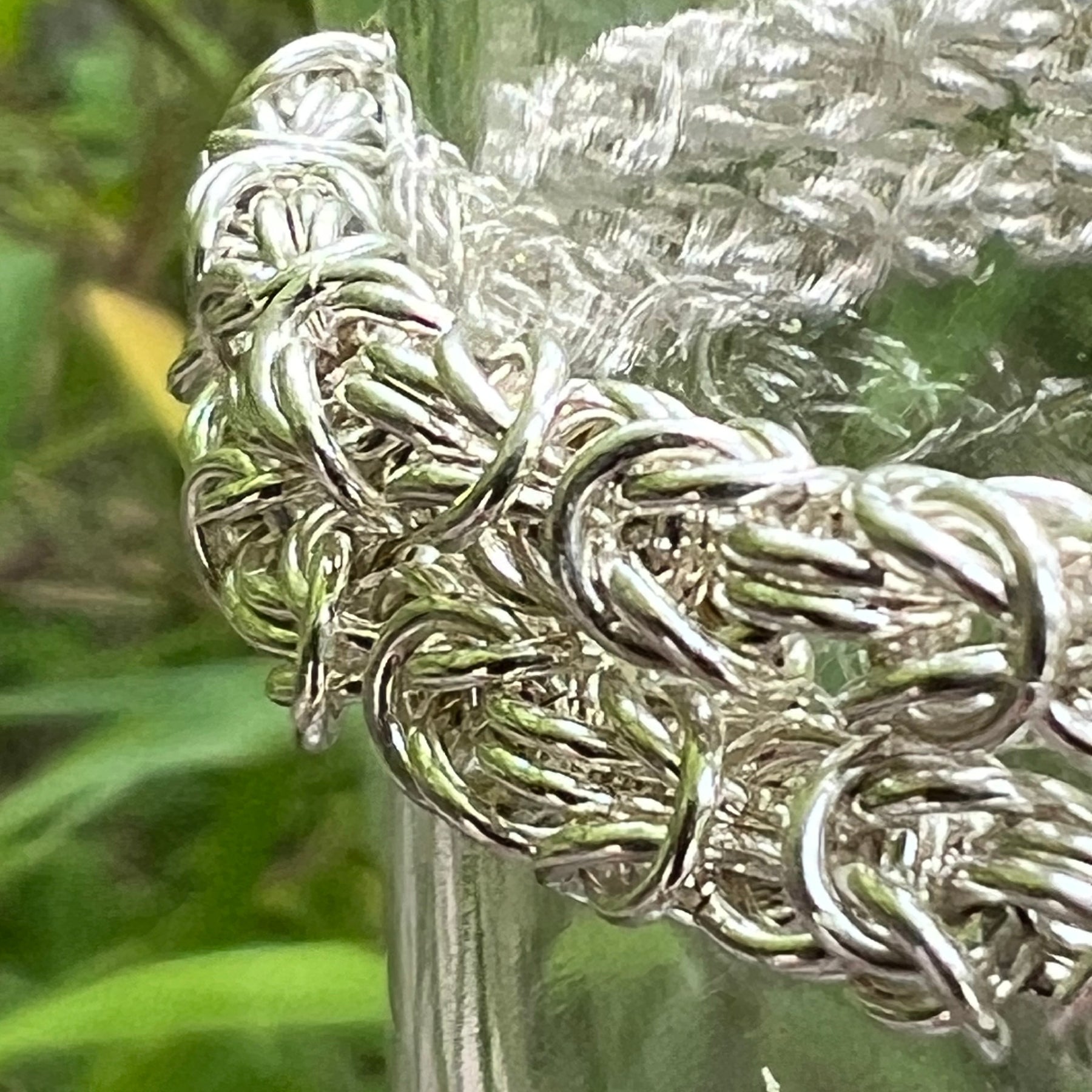 Sterling Silver Double Bracelet - "Byzantine"