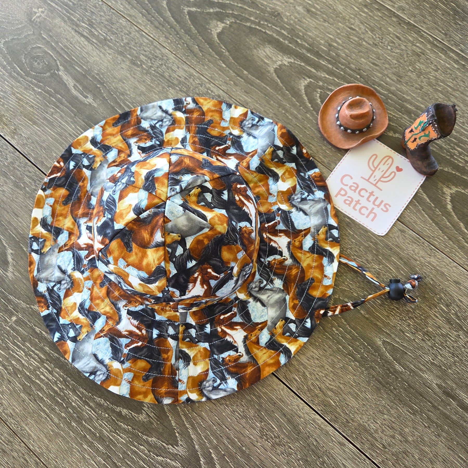 "Running Horses" Baby Sunhat (6-12 Months)
