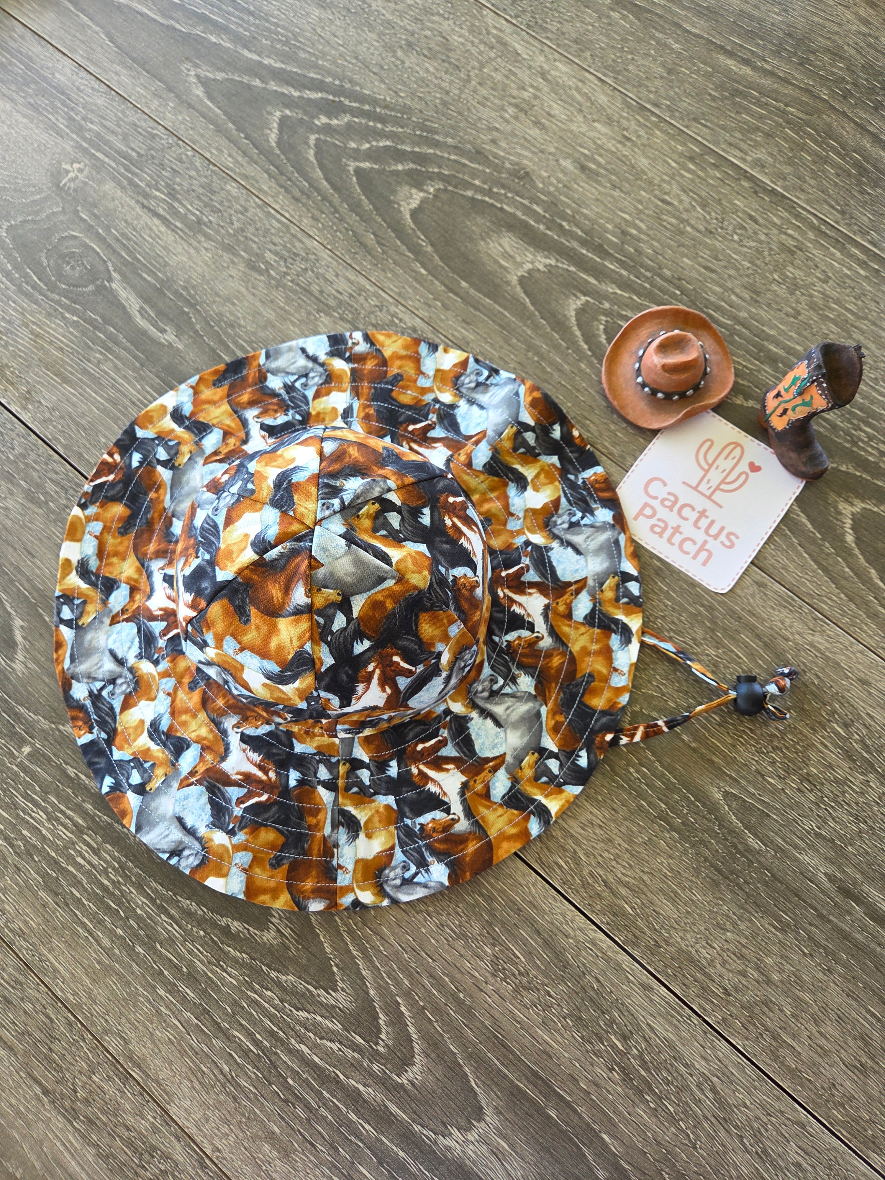 "Running Horses" Baby Sunhat (6-12 Months)