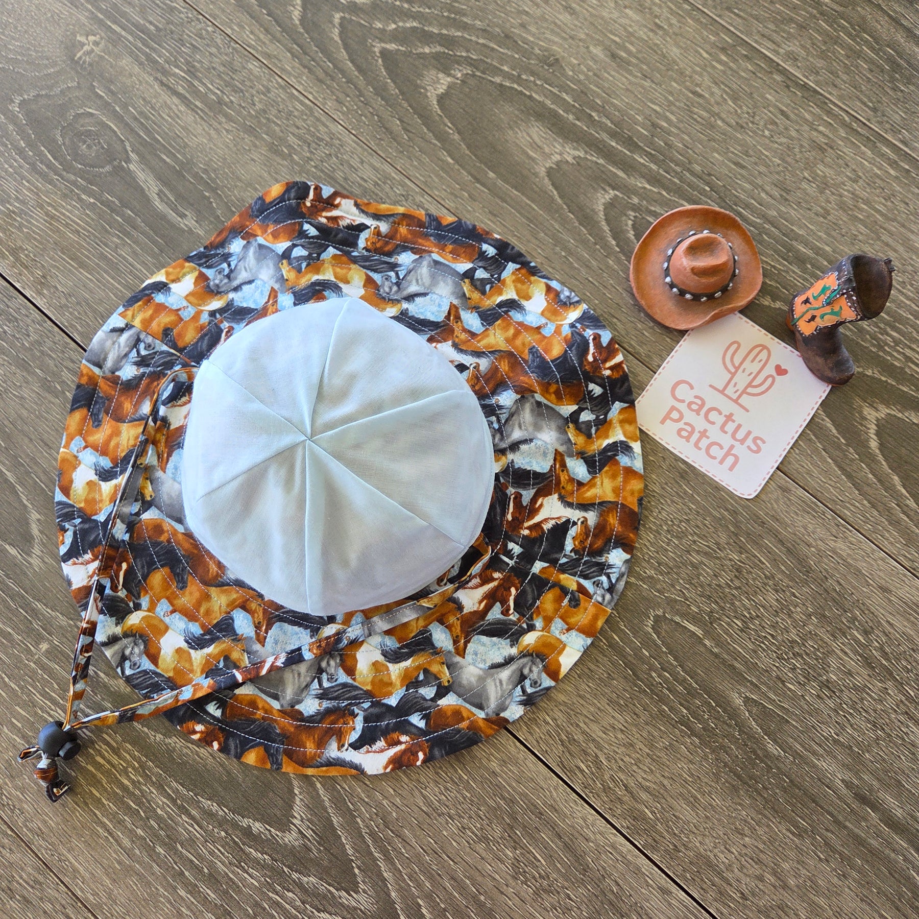 "Running Horses" Baby Sunhat (6-12 Months)