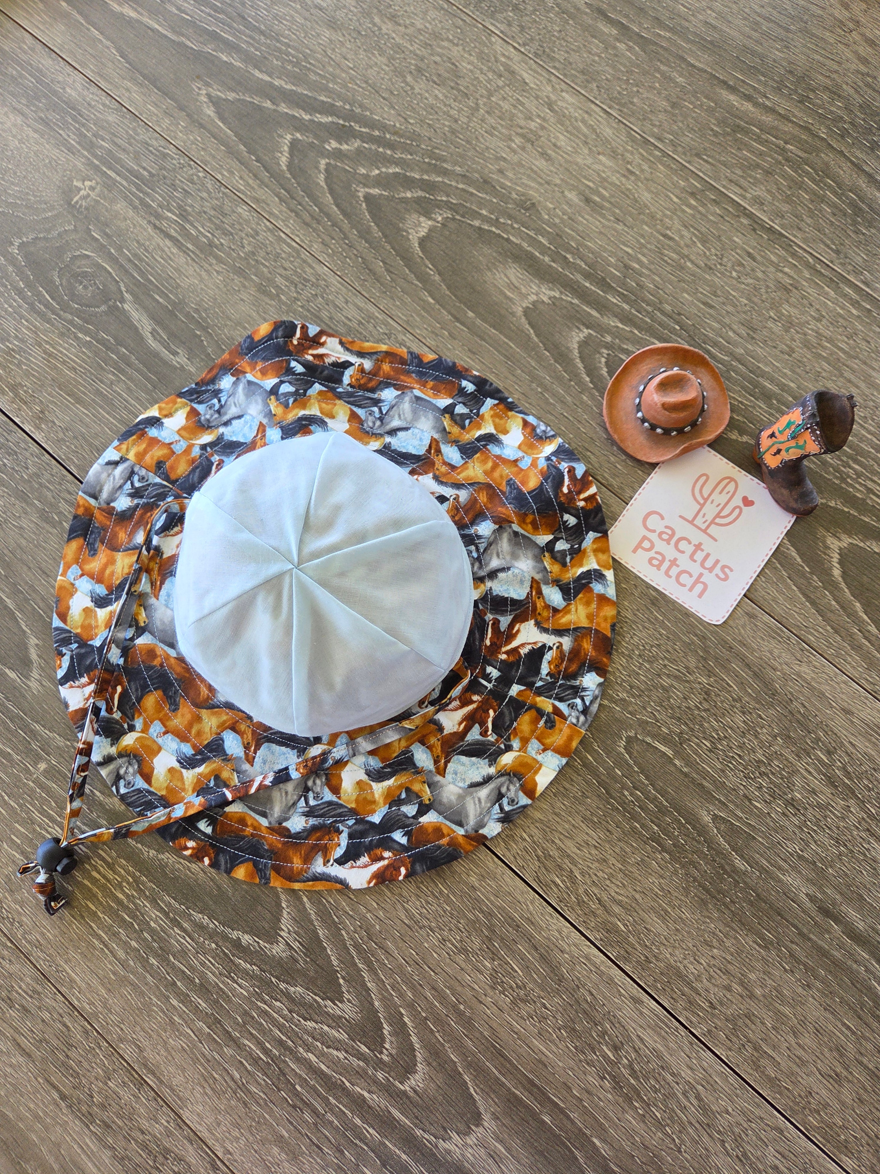 "Running Horses" Baby Sunhat (6-12 Months)