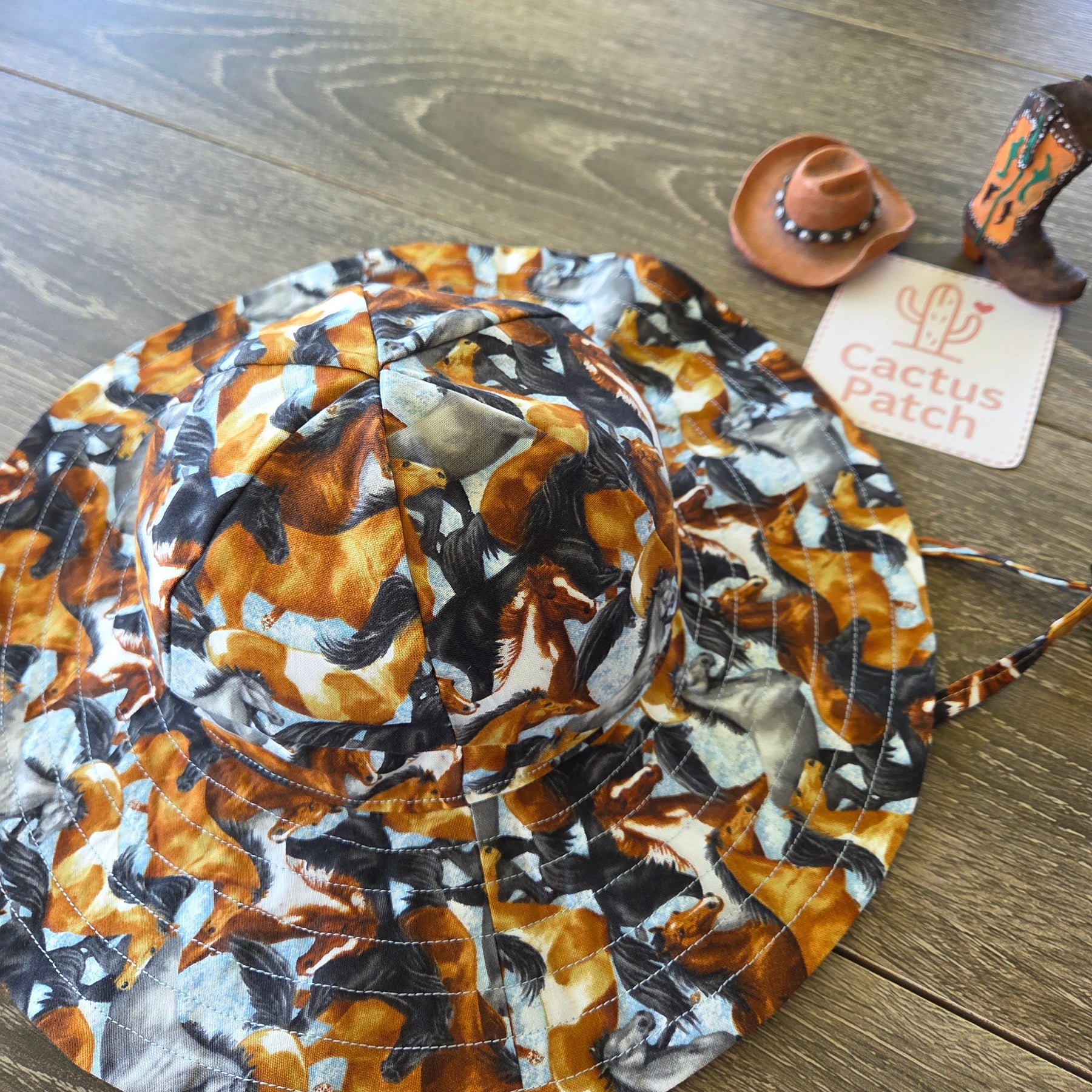 "Running Horses" Baby Sunhat (6-12 Months)