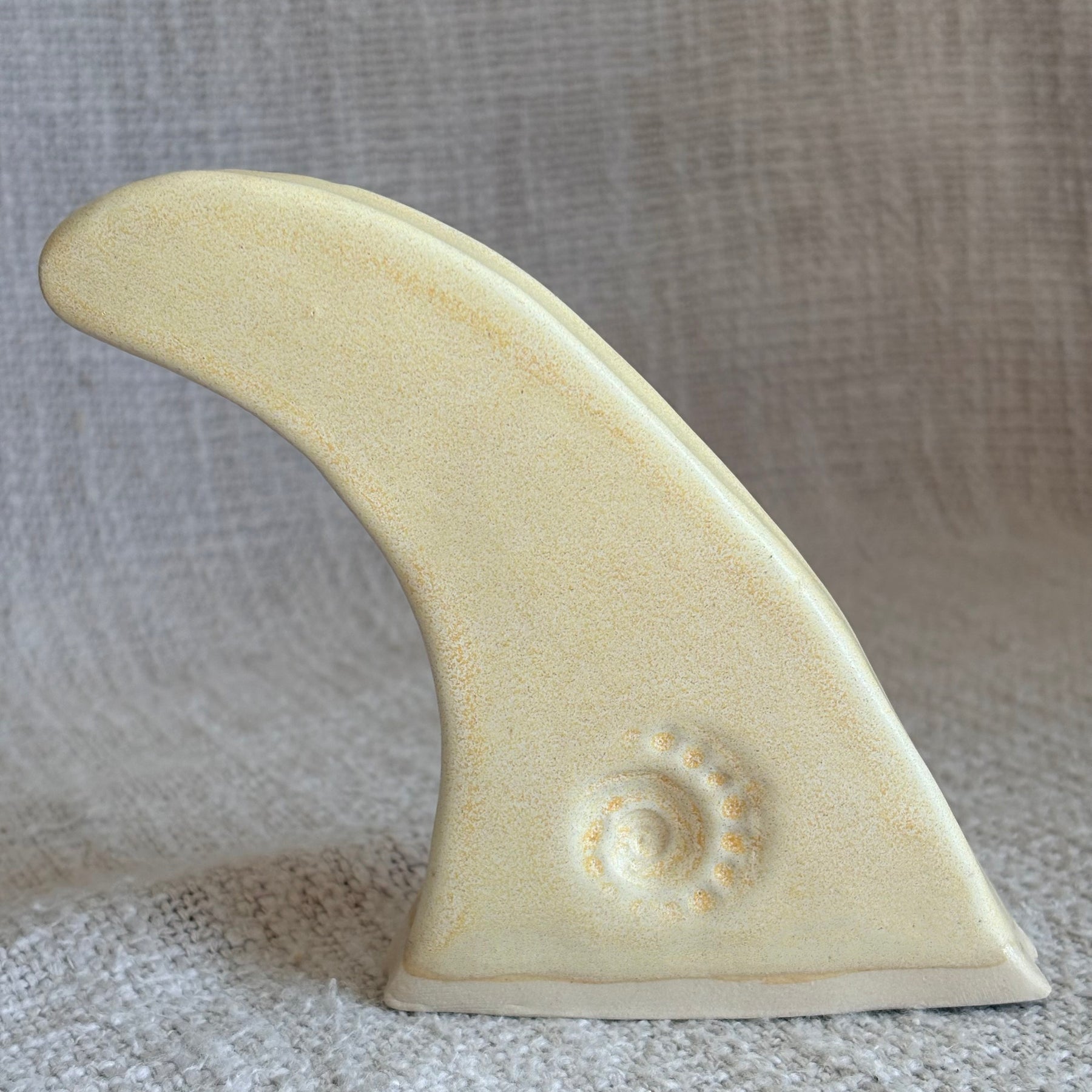 Ceramic Surf Longboard Fin - Sandbar Yellow