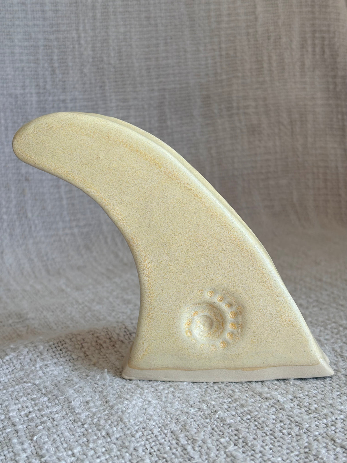 Ceramic Surf Longboard Fin - Sandbar Yellow