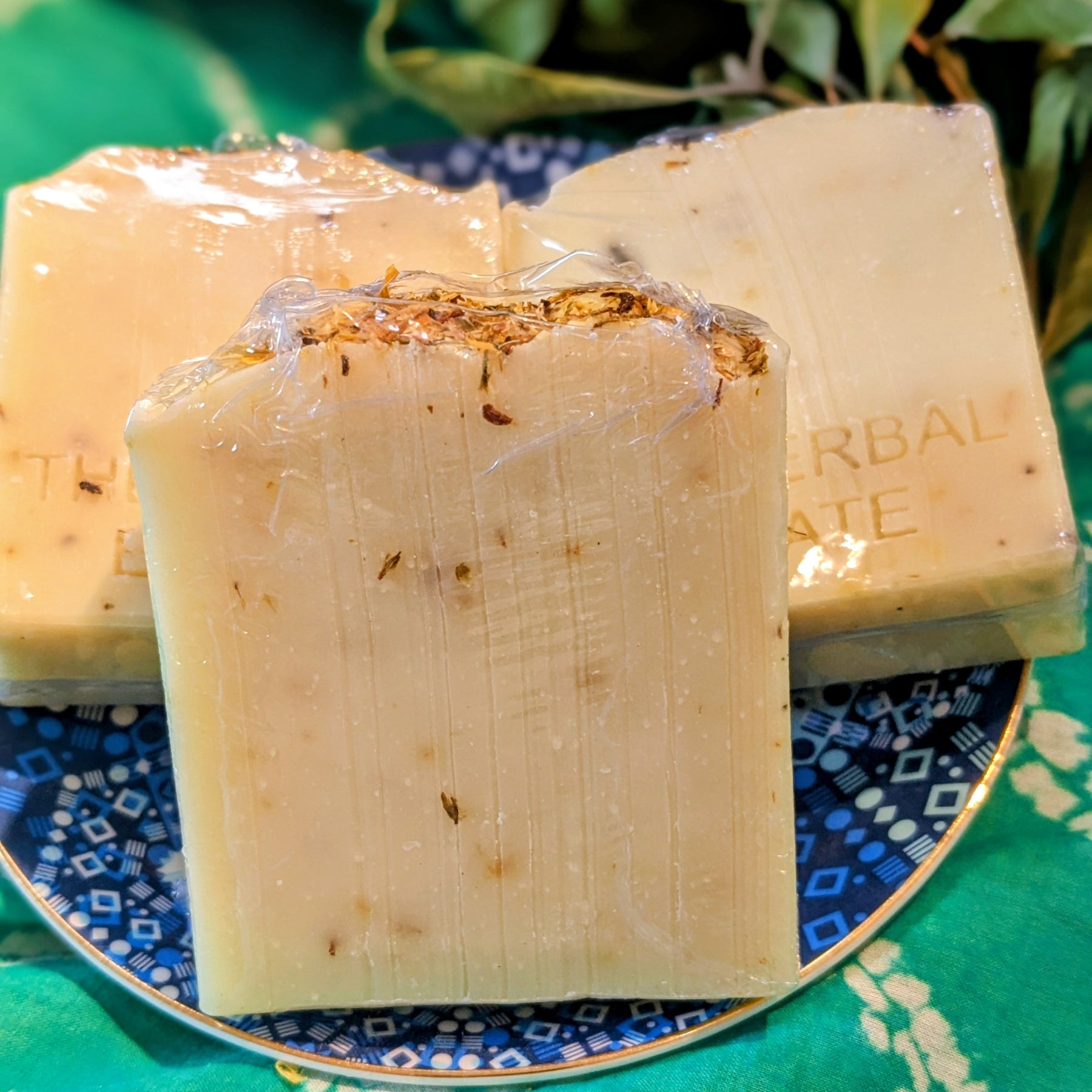 2 x Avocado & Calendula Bars | Gentle Herbal  Bar | Sensitive Skin Cleanser | Natural Handmade | Soothing Skin Care   120g each.