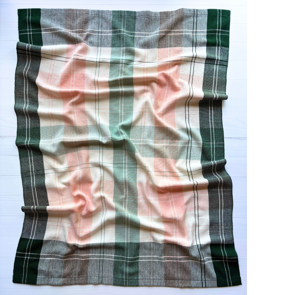 full-blanket-green-cream-pink-check-baby-blankets-handwoven-cotton