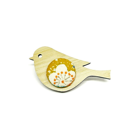 Kimono Robin Brooch