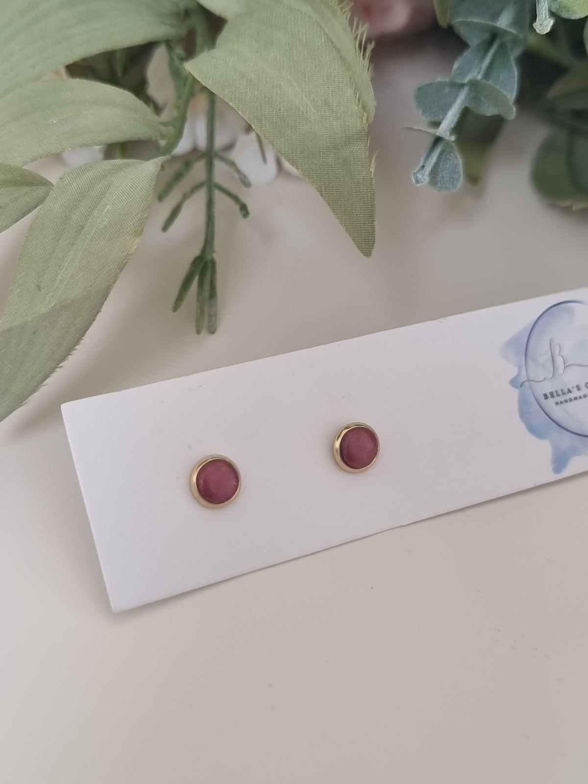 Metalic Blush Studs
