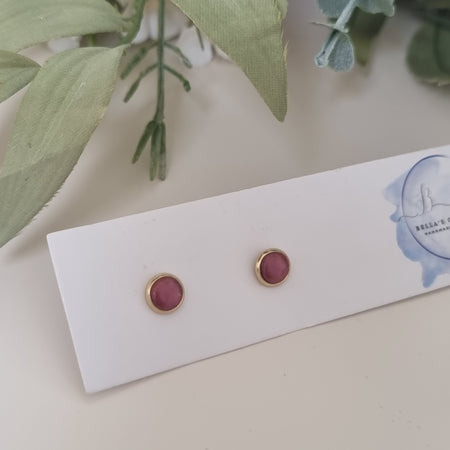 Metalic Blush Studs