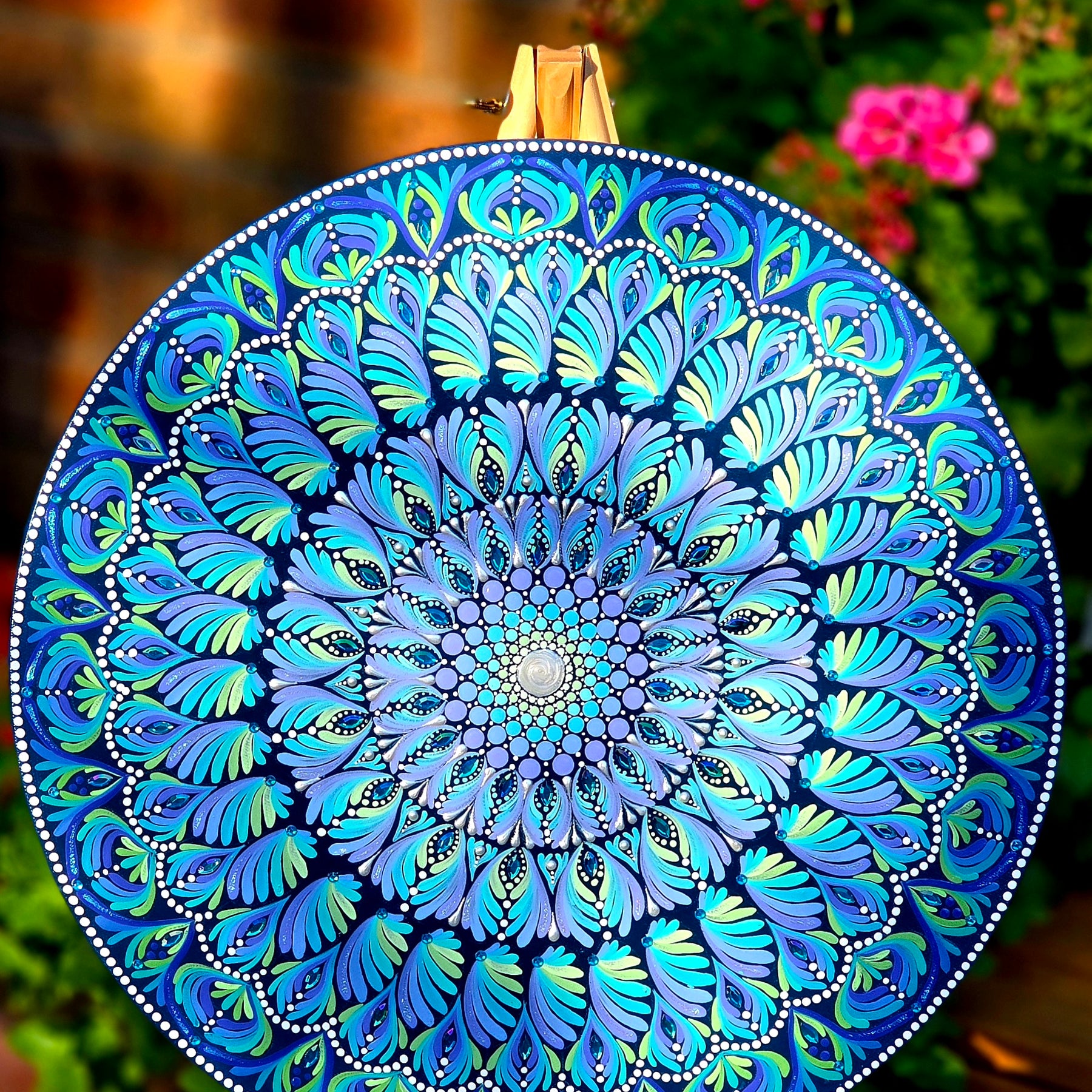 "Maris" - Original, one of a kind mandala painting.