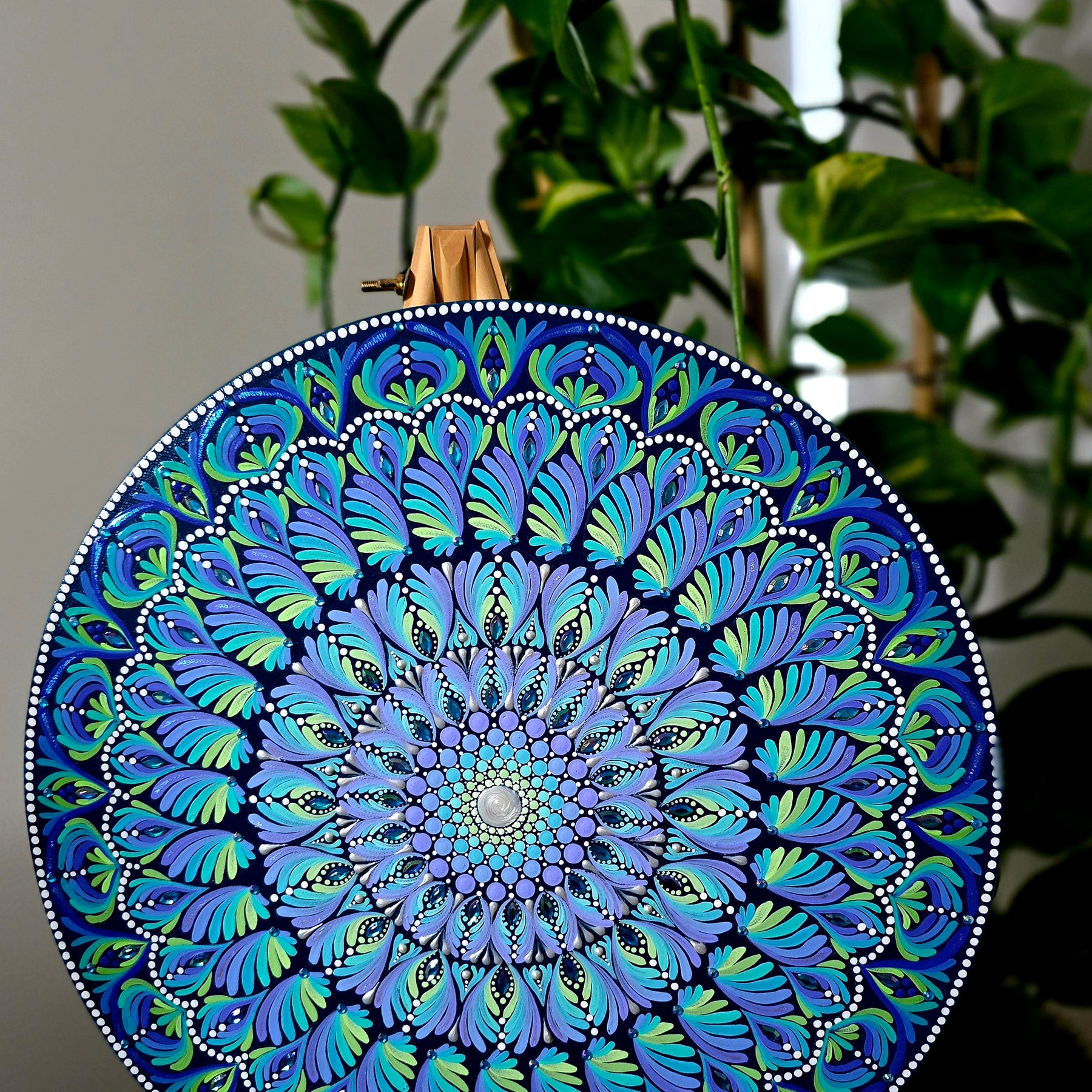 "Maris" - Original, one of a kind mandala painting.