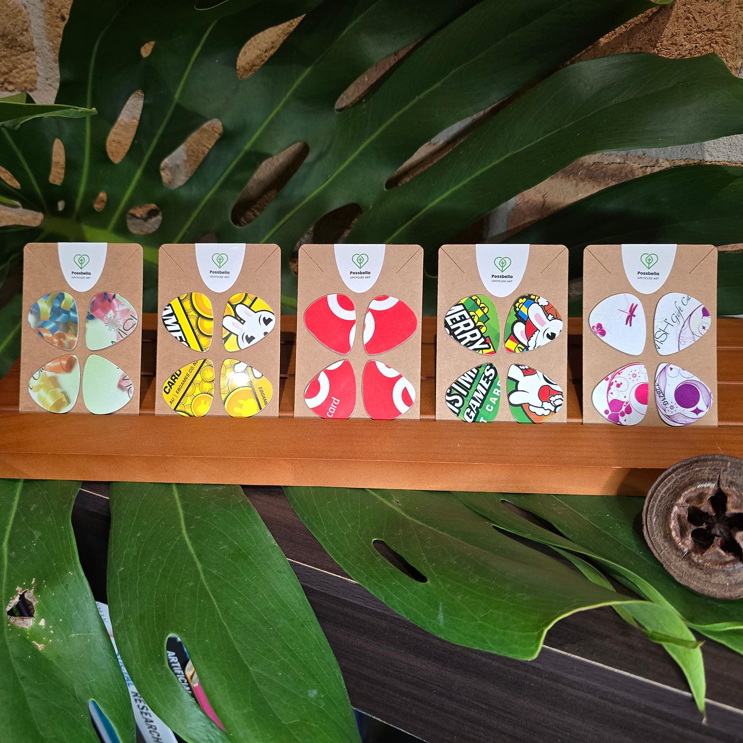 Upcycled Guitar Plectrums