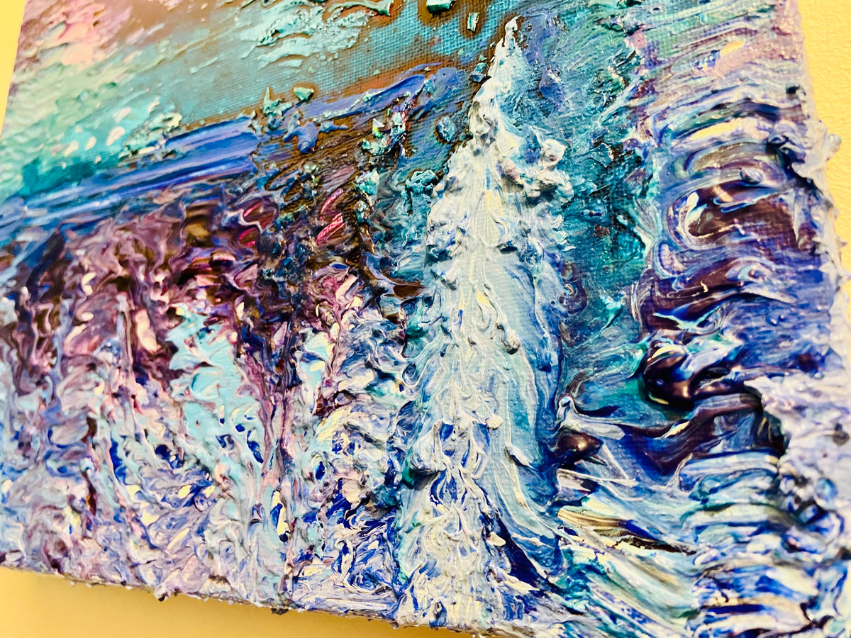 Uta: ORIGINAL CANVAS PAINTING 25.4x25.4x3.5cm by Margo Humphries