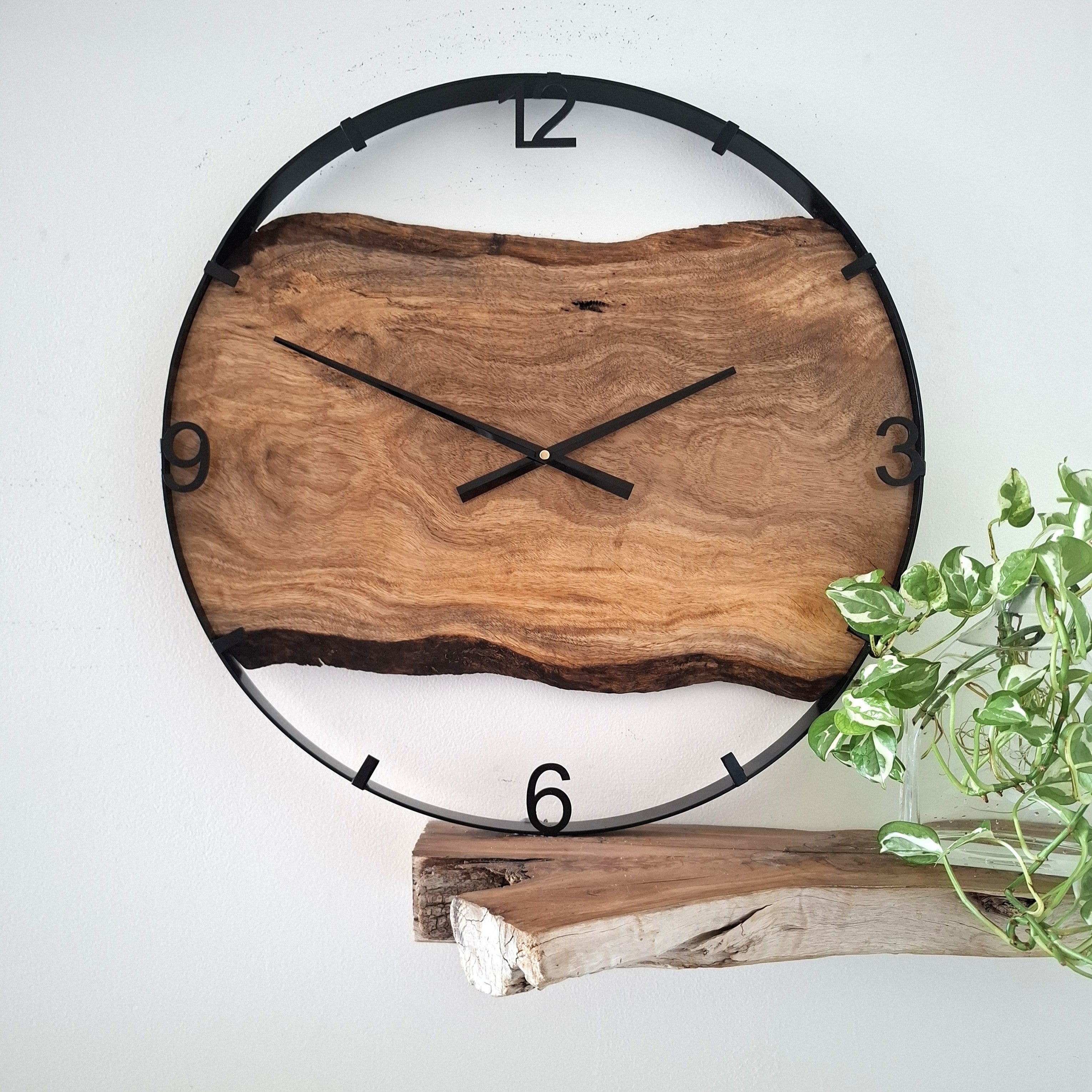 Large Wooden Wall Clock, Wall Clock Handmade