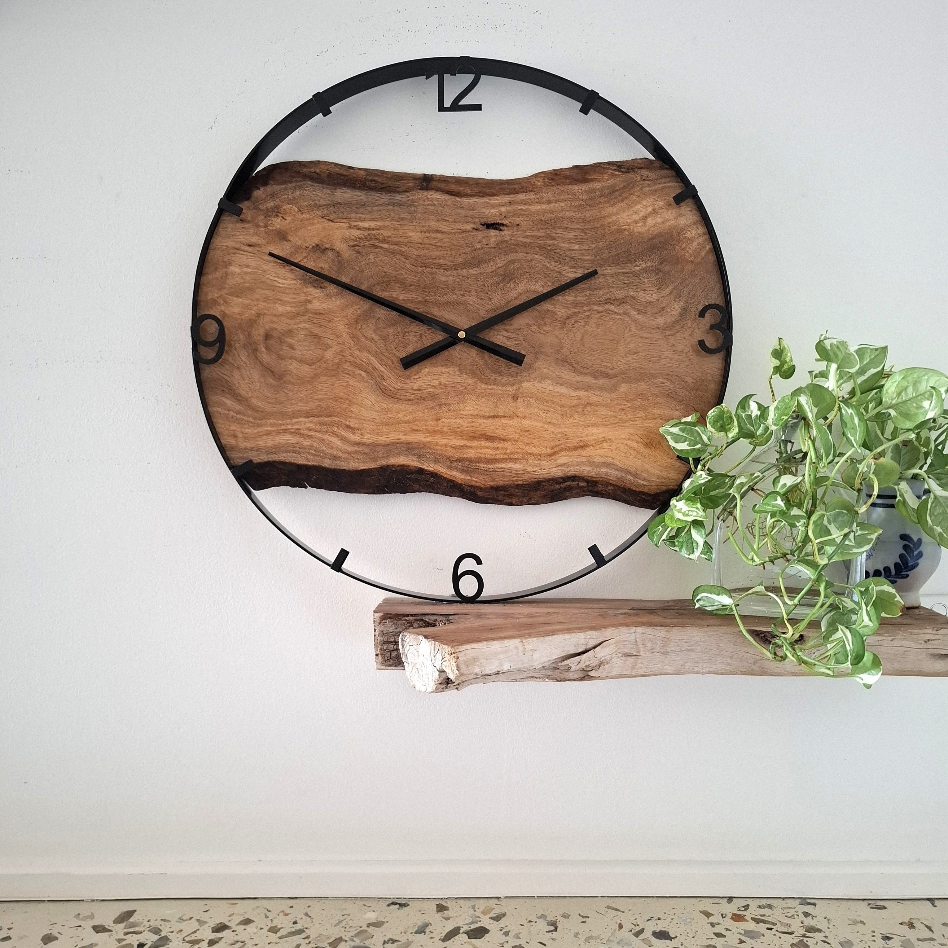 Large Wooden Wall Clock, Wall Clock Handmade