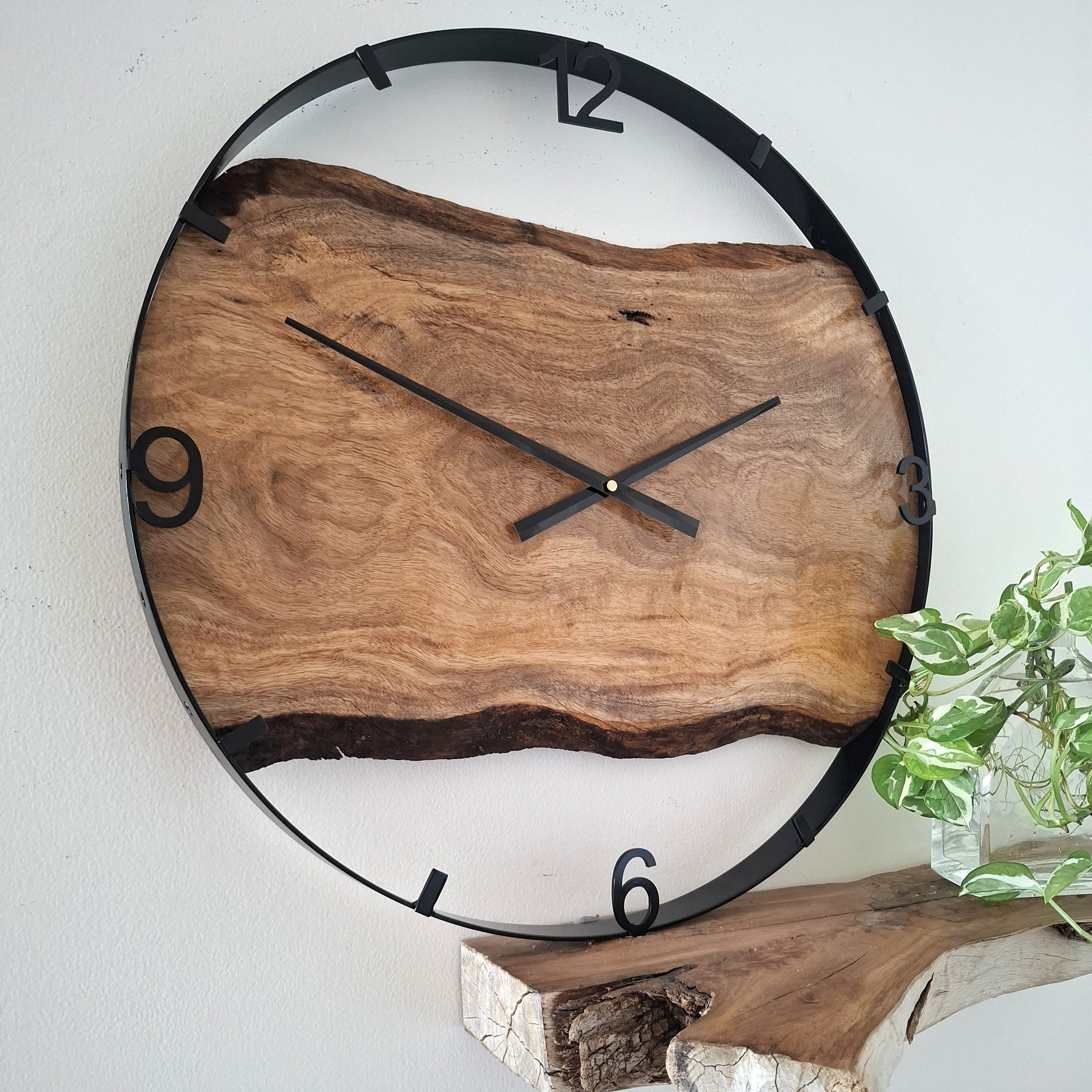 Large Wooden Wall Clock, Wall Clock Handmade