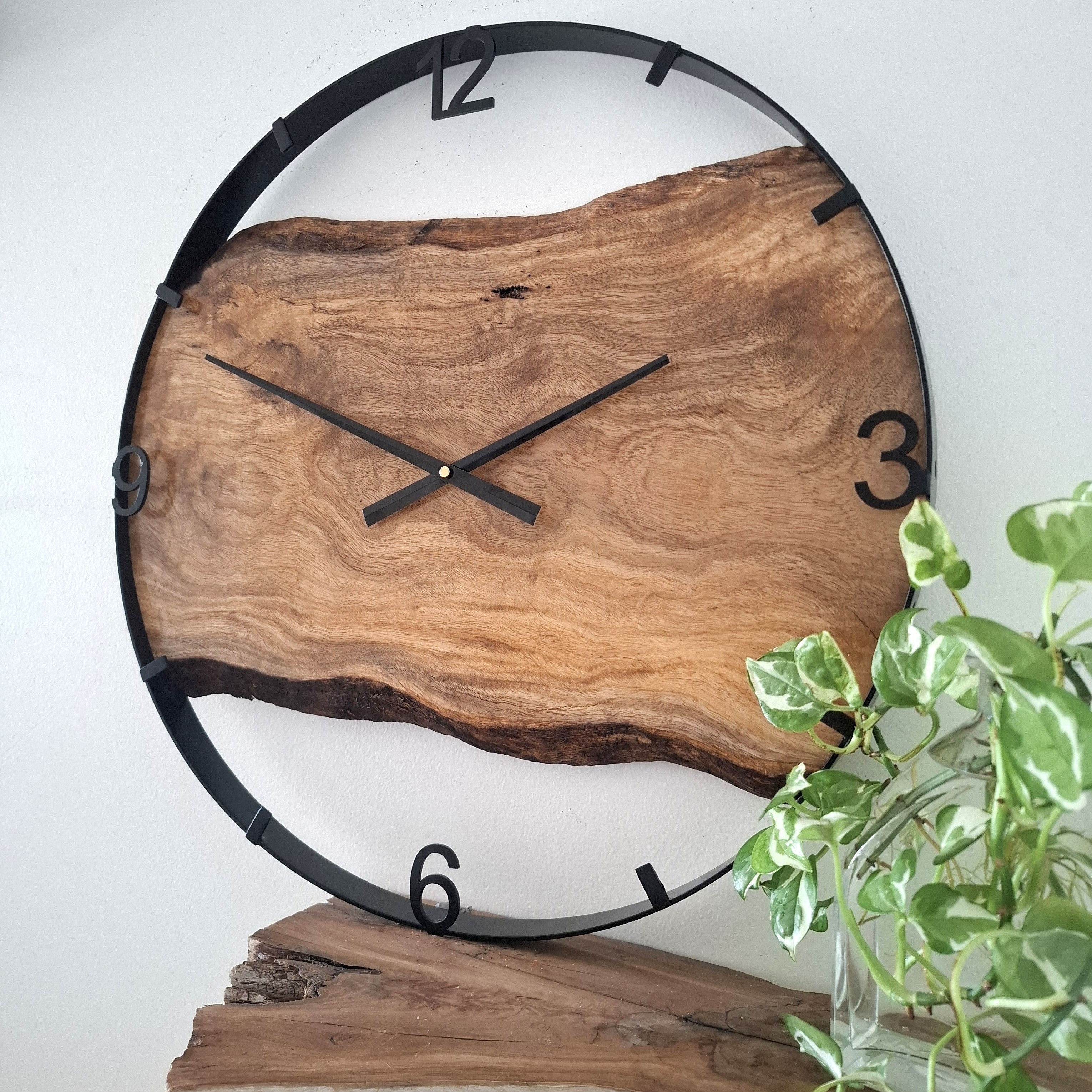 Large Wooden Wall Clock, Wall Clock Handmade