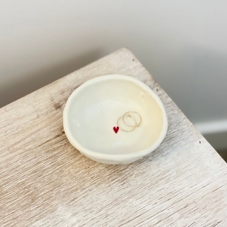 Assorted Valentine's Day Love Heart Trinket Dish| Handmade Ceramics