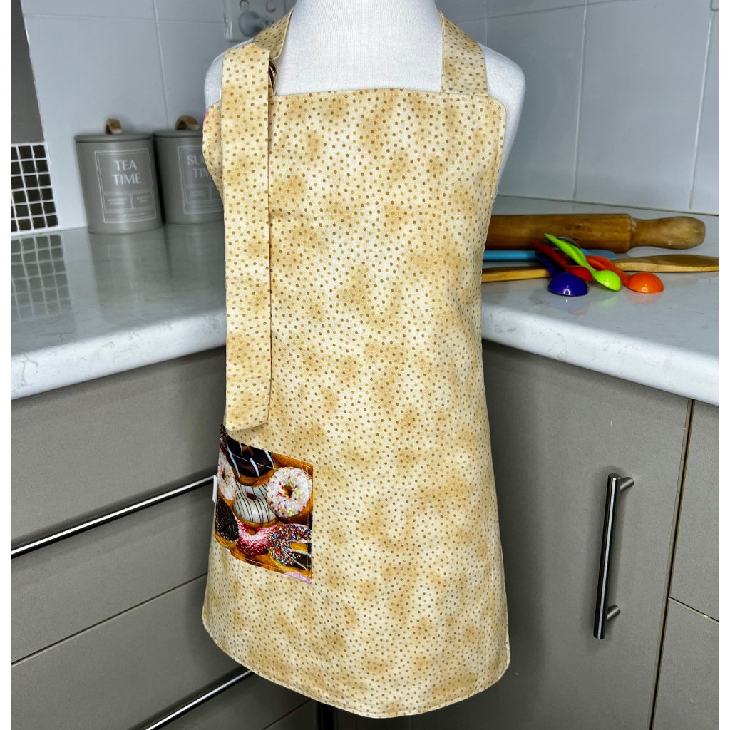 Apron .. Children's Reversible .. Donuts
