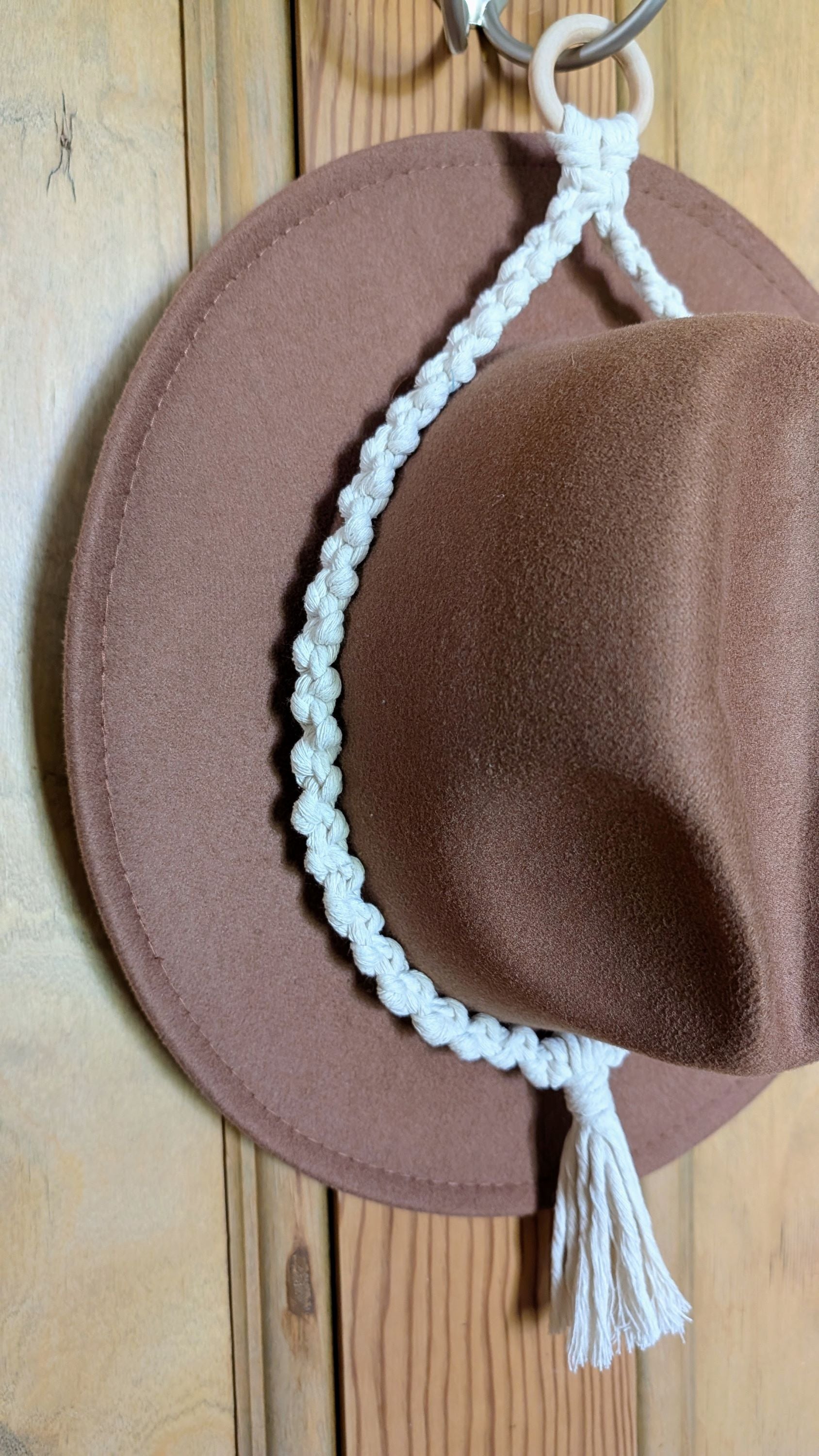 Kemena Single & Double Macrame Hat Hanger