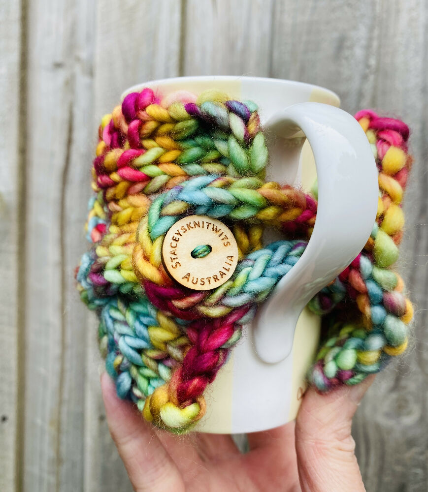 Coffee Cup Cozy, Cup Cozy, Mug Rug