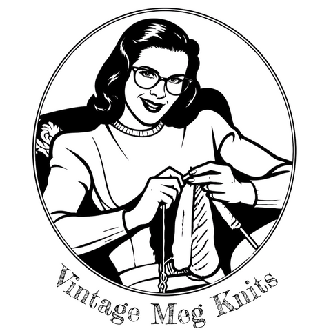 Vintage Meg Knits Vendor Logo
