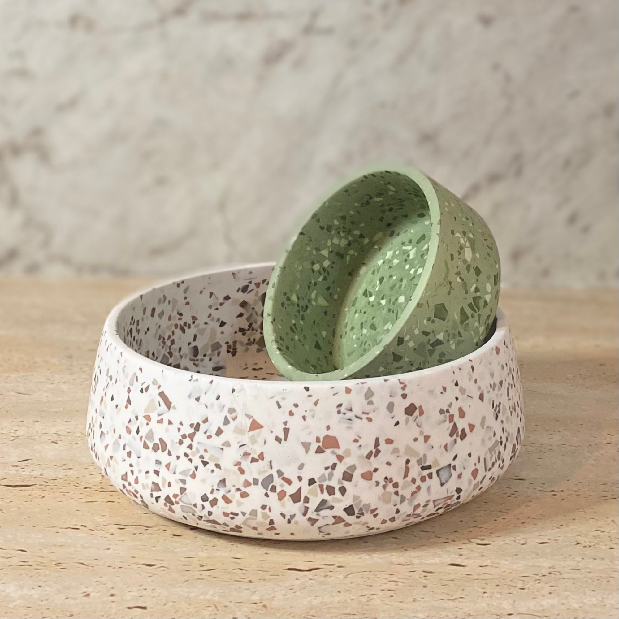 Mini and Large Round Bowls | Terrazzo decor collection