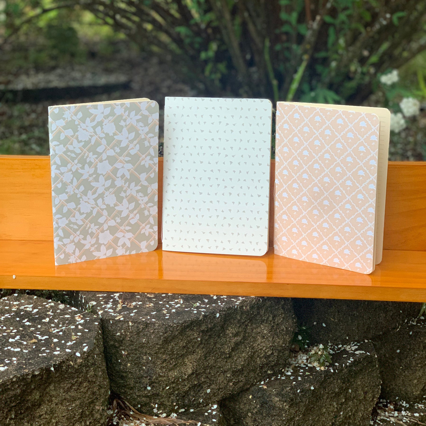 Hand-stitched A5 softcover notebooks original designed cover LR
