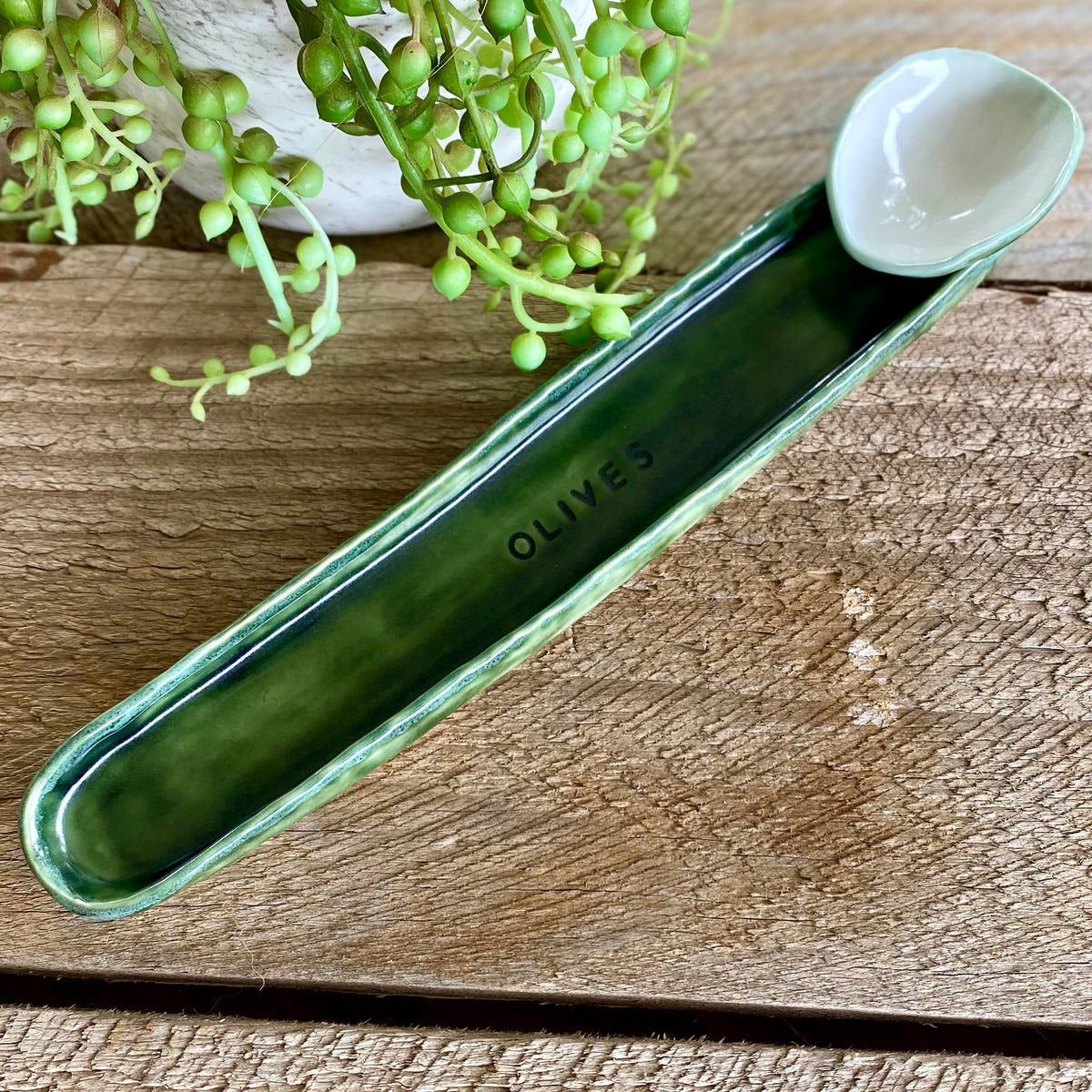 Olive & Earth — Handmade Ceramic Olive Boats