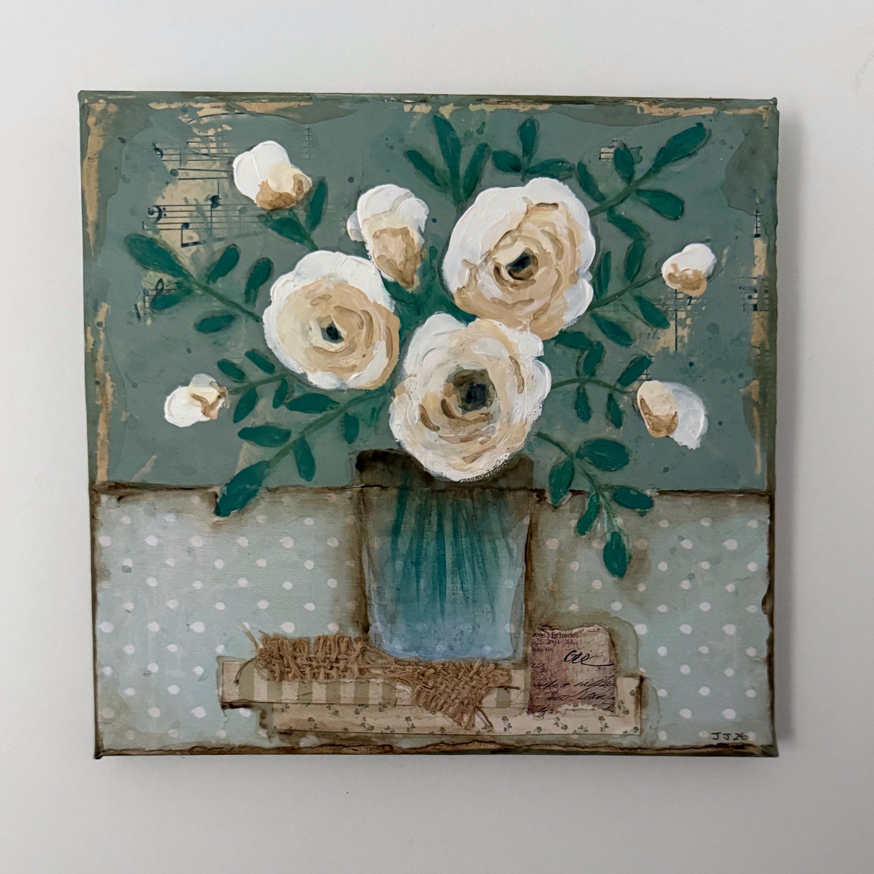 White Roses - A Vase Full of Memory
