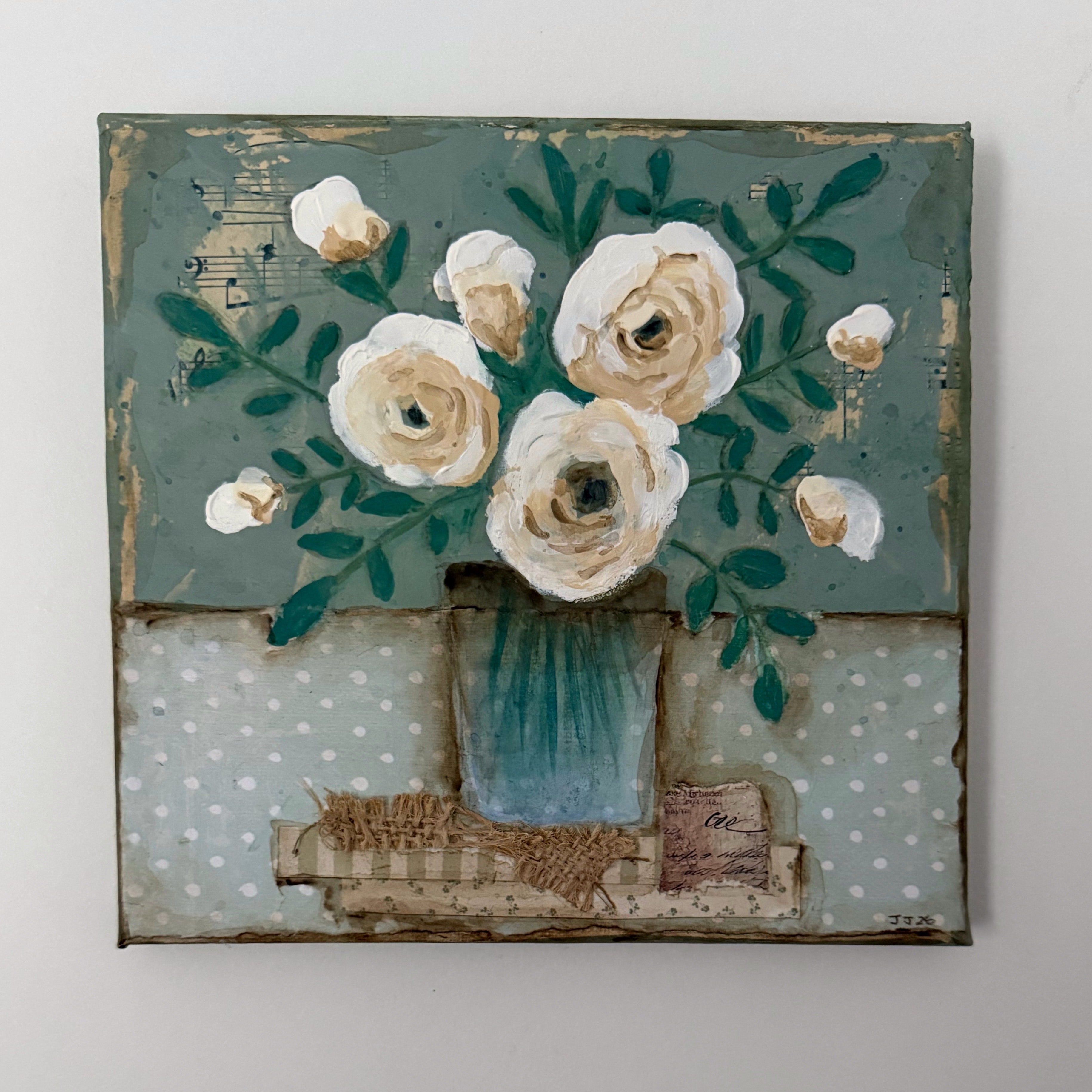 White Roses - A Vase Full of Memory