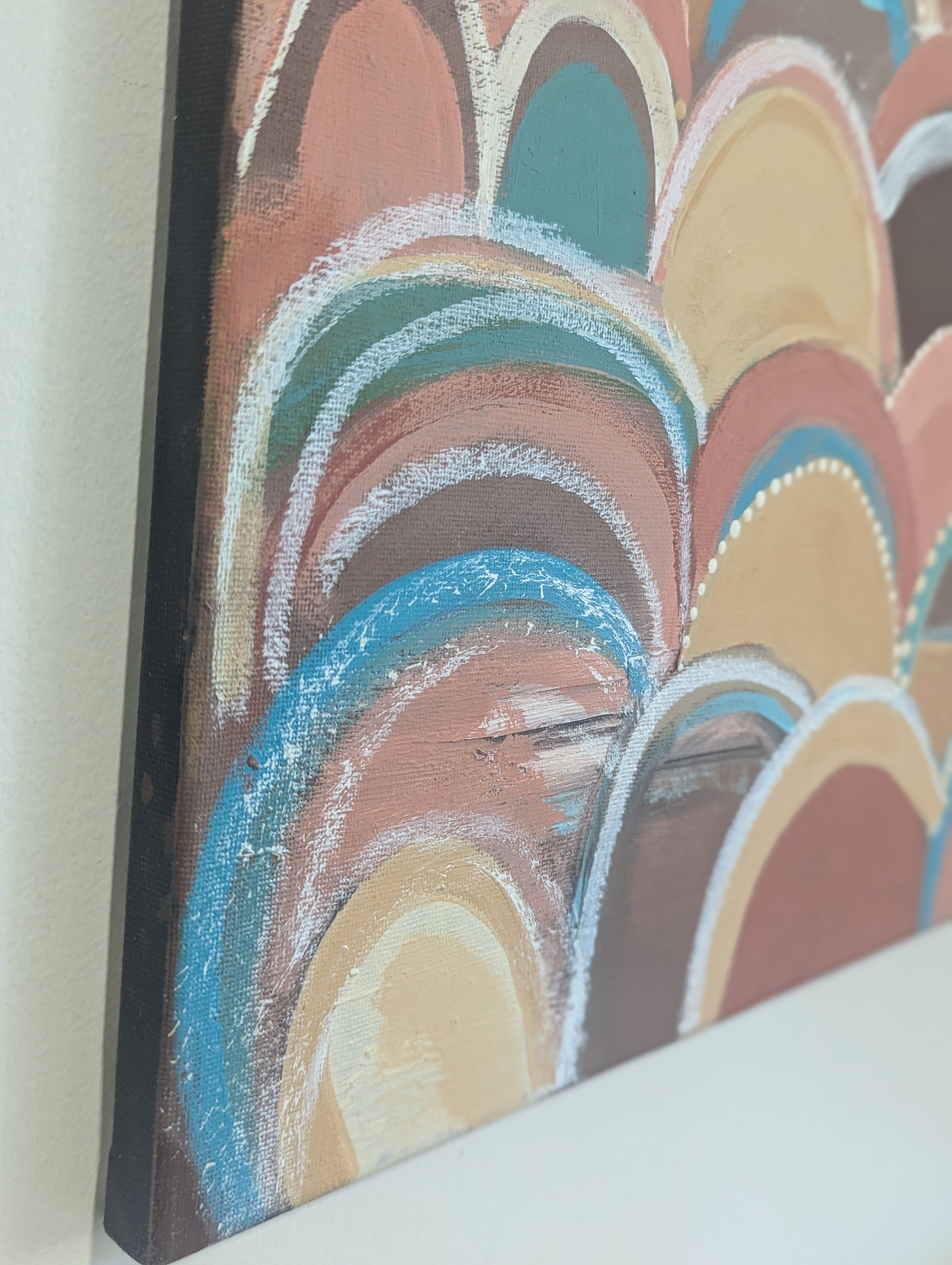 Together  |  Painting  Unframed Ready to Hang  | 60 cm W x 50 cm H