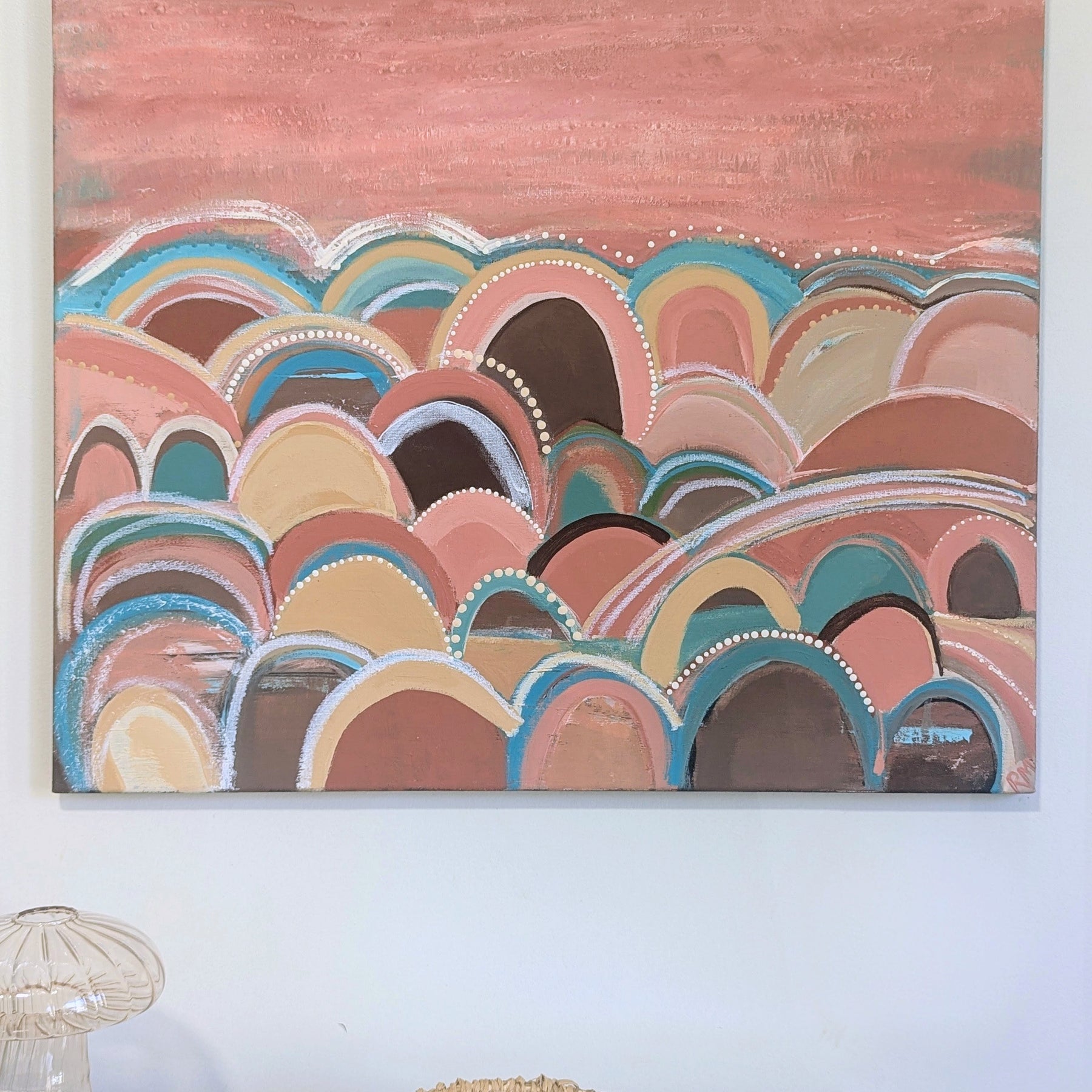 Together  |  Painting  Unframed Ready to Hang  | 60 cm W x 50 cm H