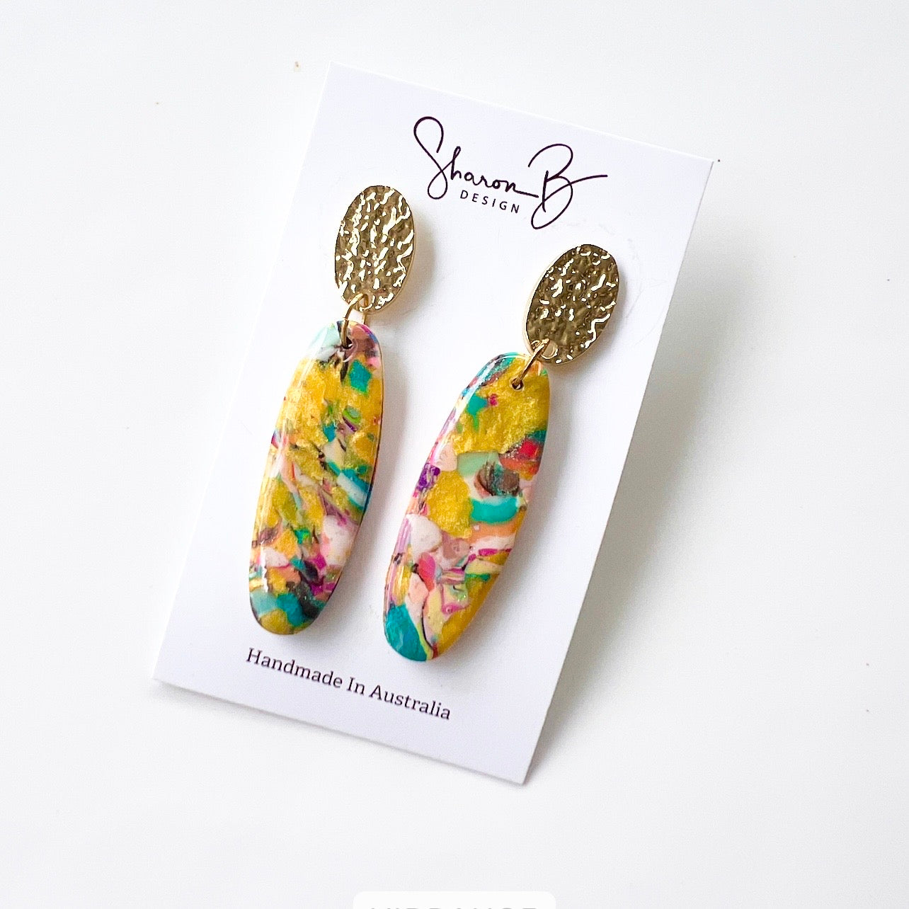 Earrings ~ Dangles~Yellow ~Affordable
