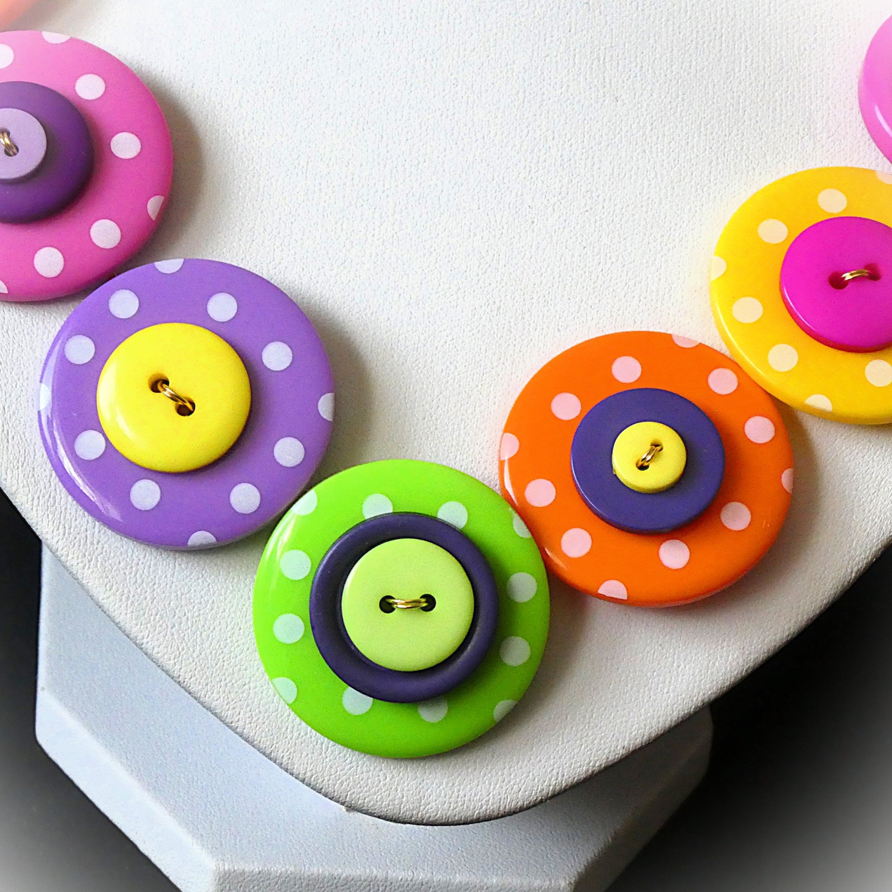 Button necklace - Tutti Frutti