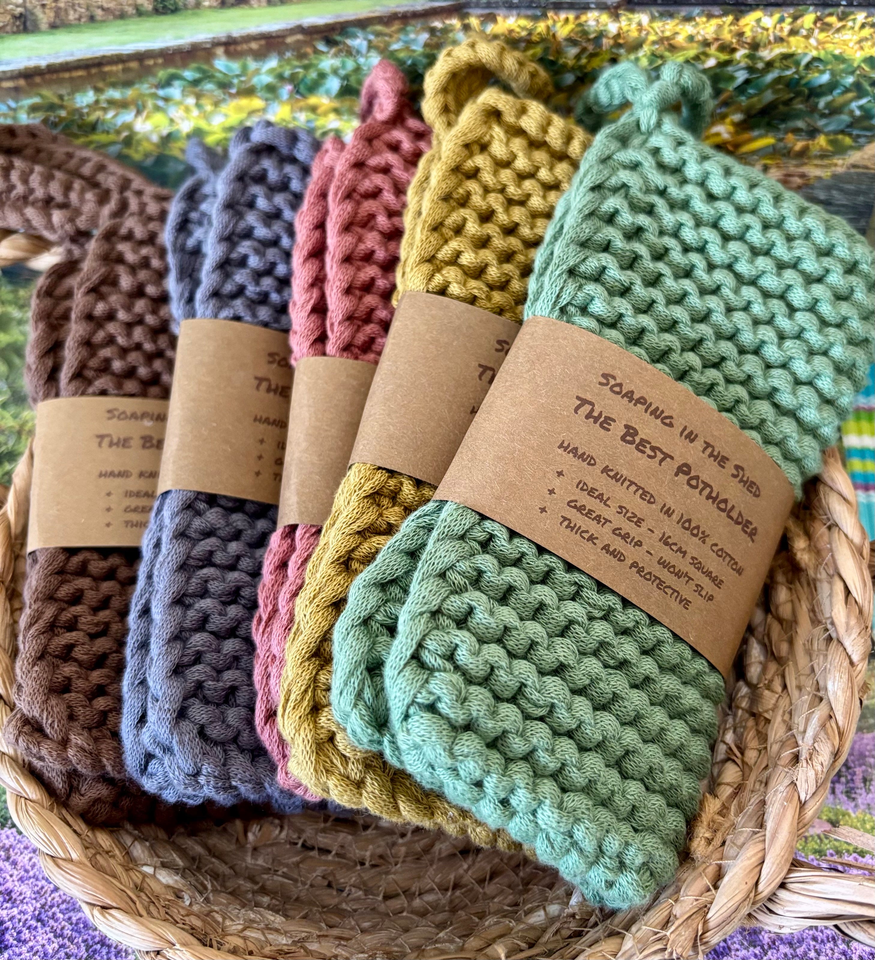 Cotton Knitted Potholder