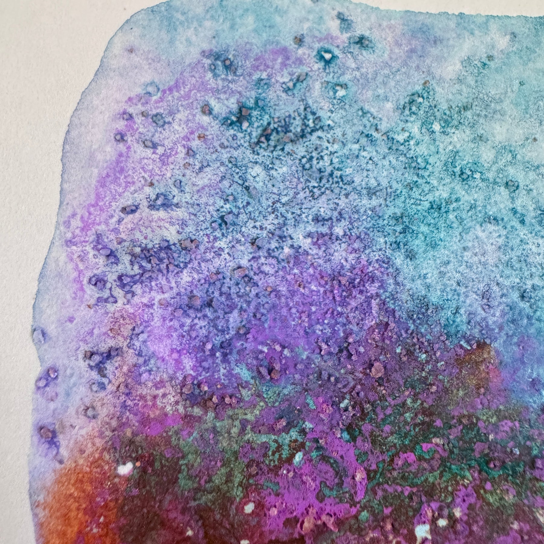 Liminal Light is an original abstract watercolour