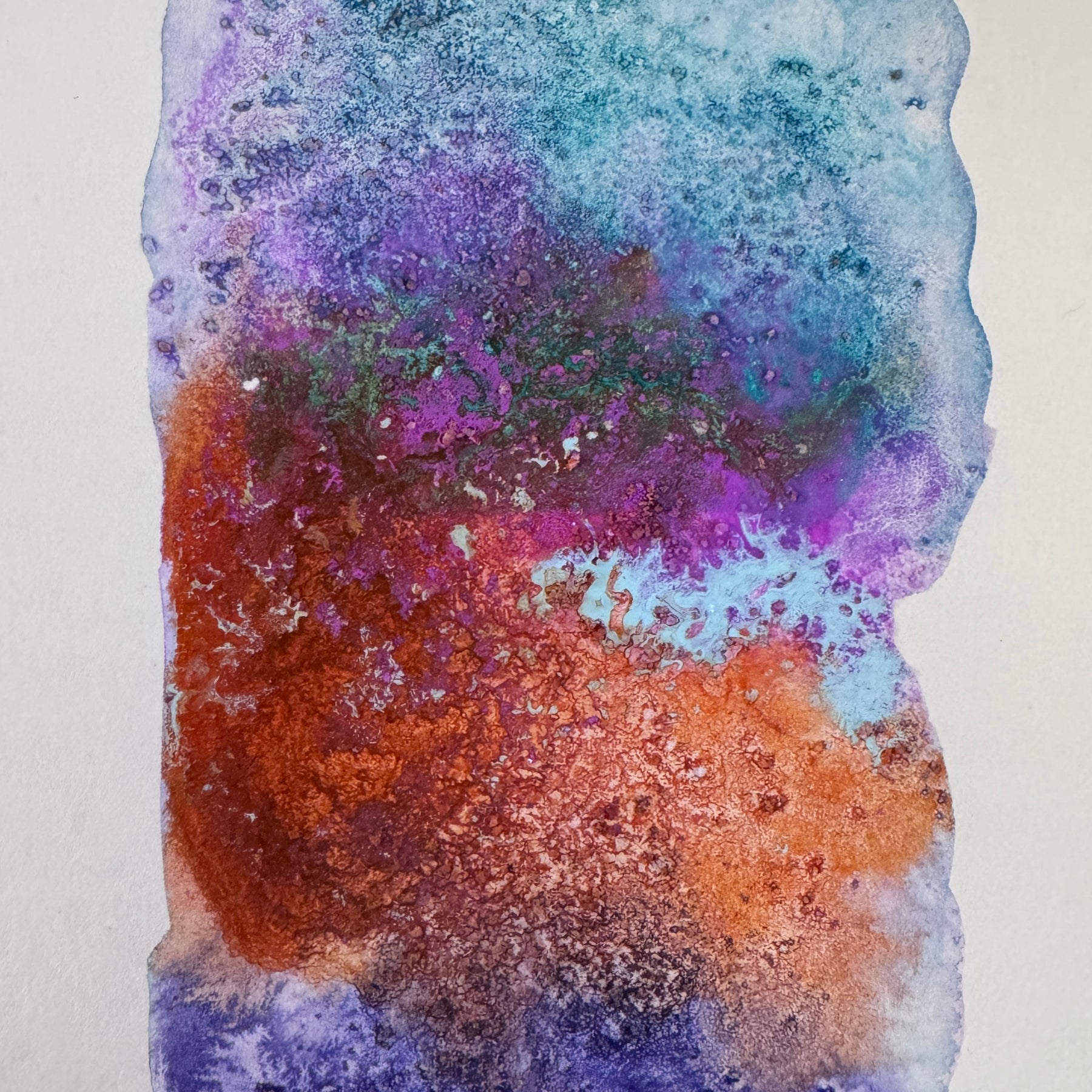 Liminal Light is an original abstract watercolour