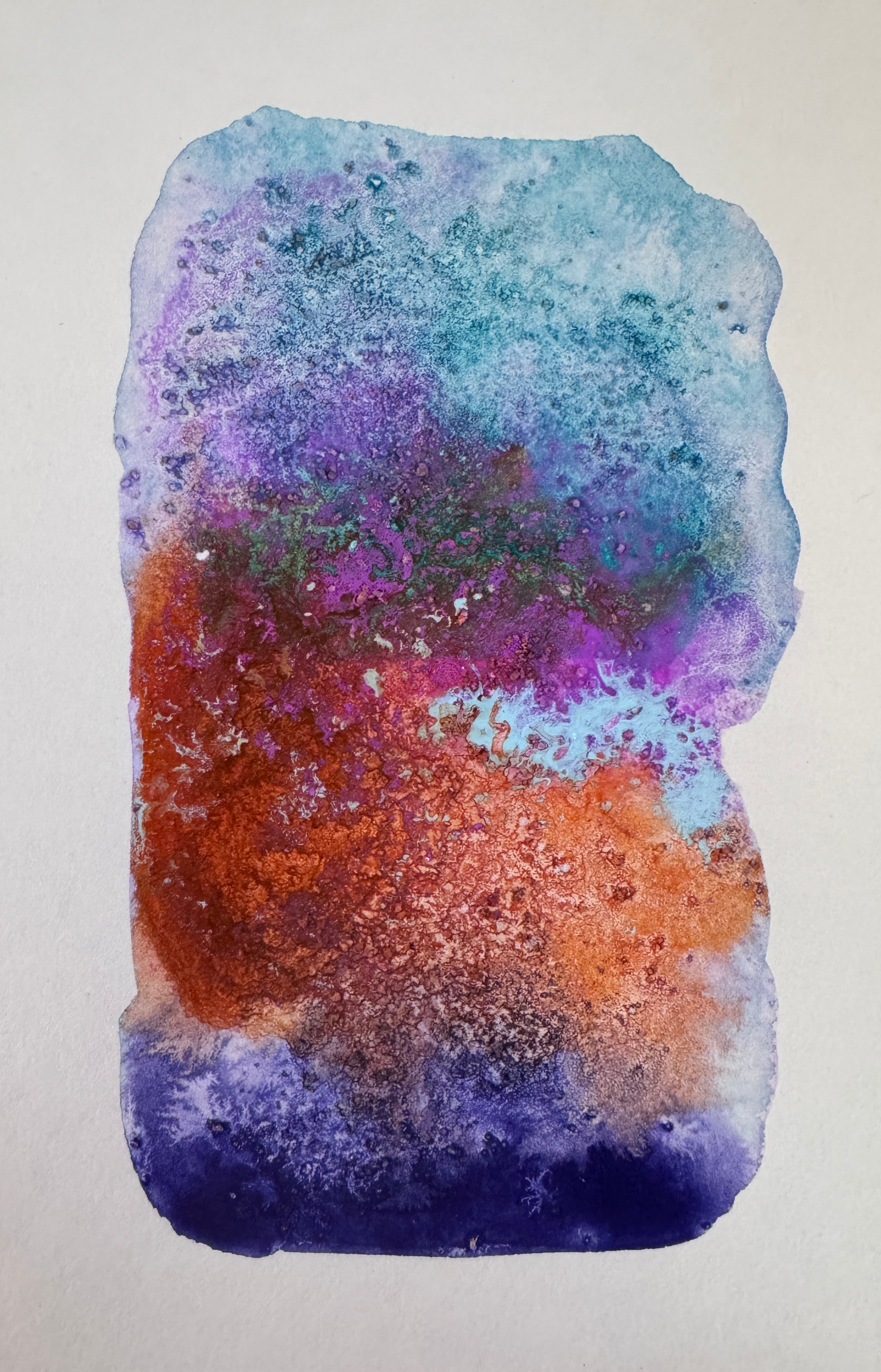 Liminal Light is an original abstract watercolour