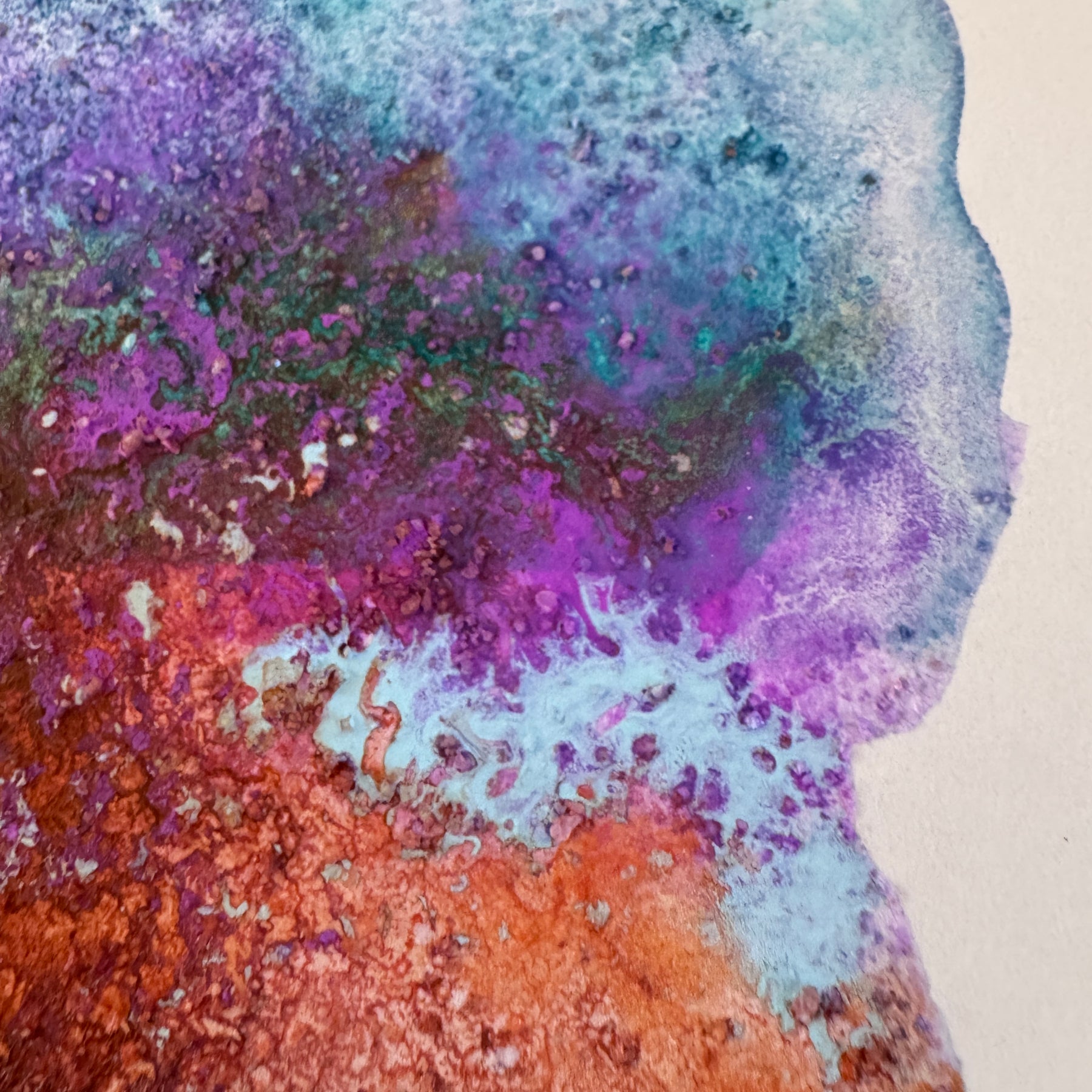 Liminal Light is an original abstract watercolour